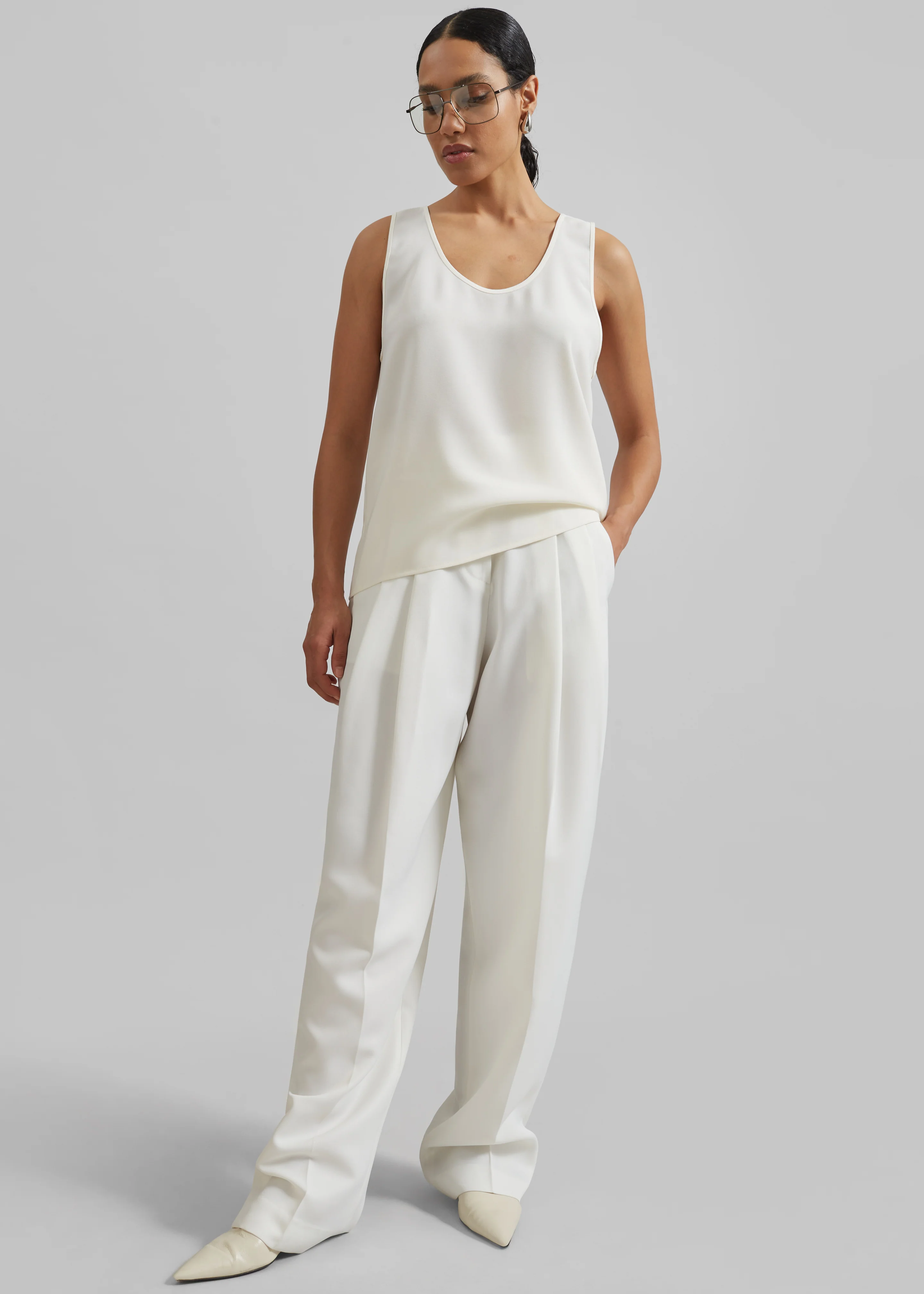 Esten Tank Top - Ivory - Image 3