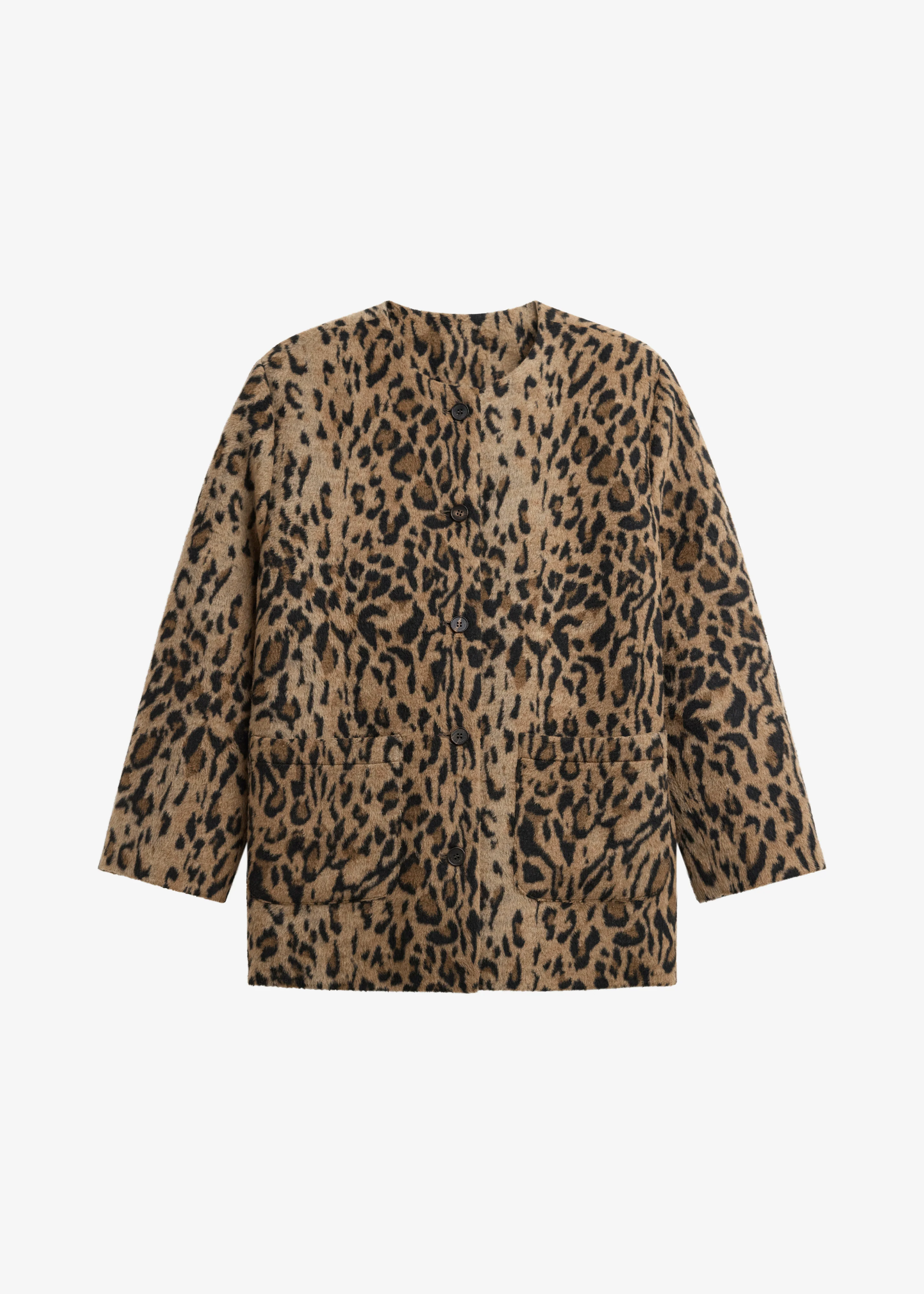 Evolene Boxy Jacket - Leopard Brown - Image 13