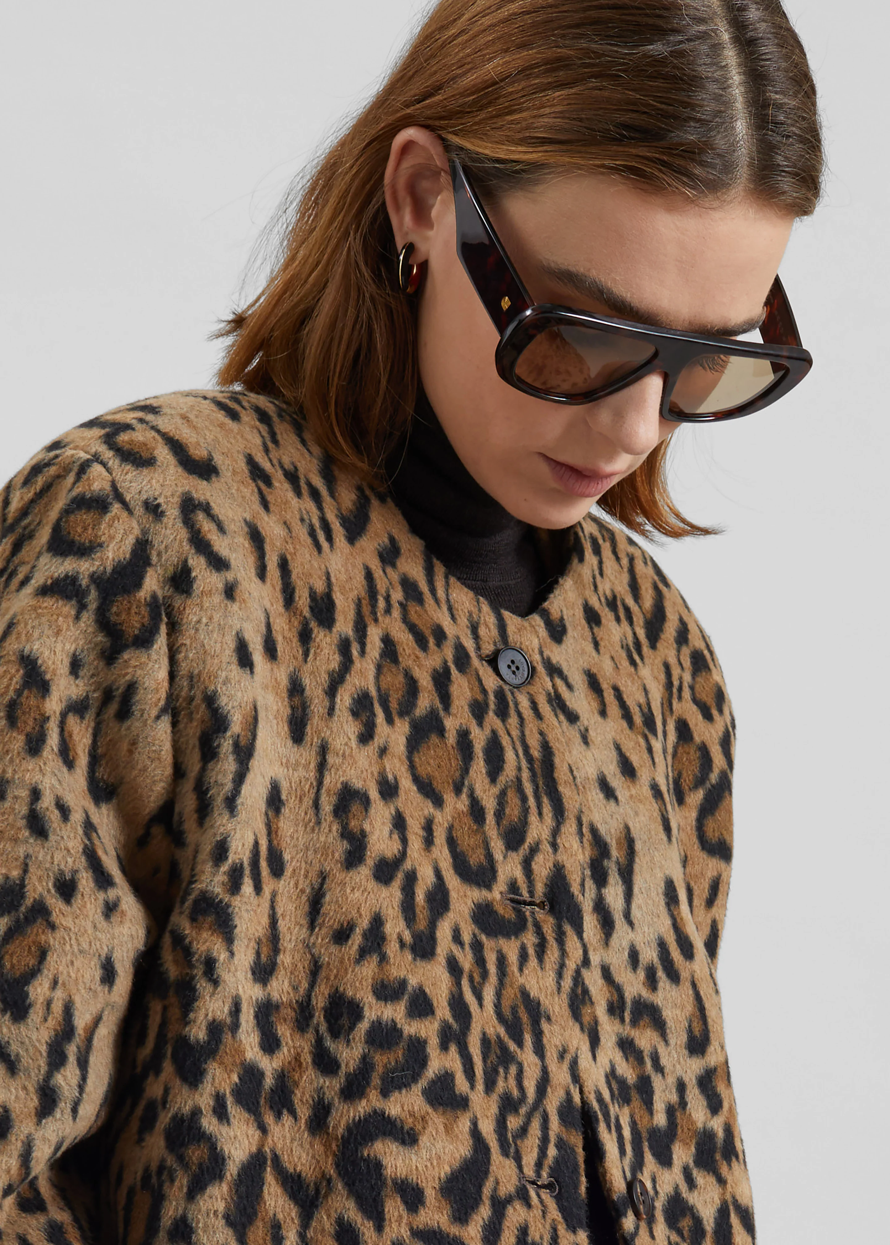 Evolene Boxy Jacket - Leopard Brown - Image 5