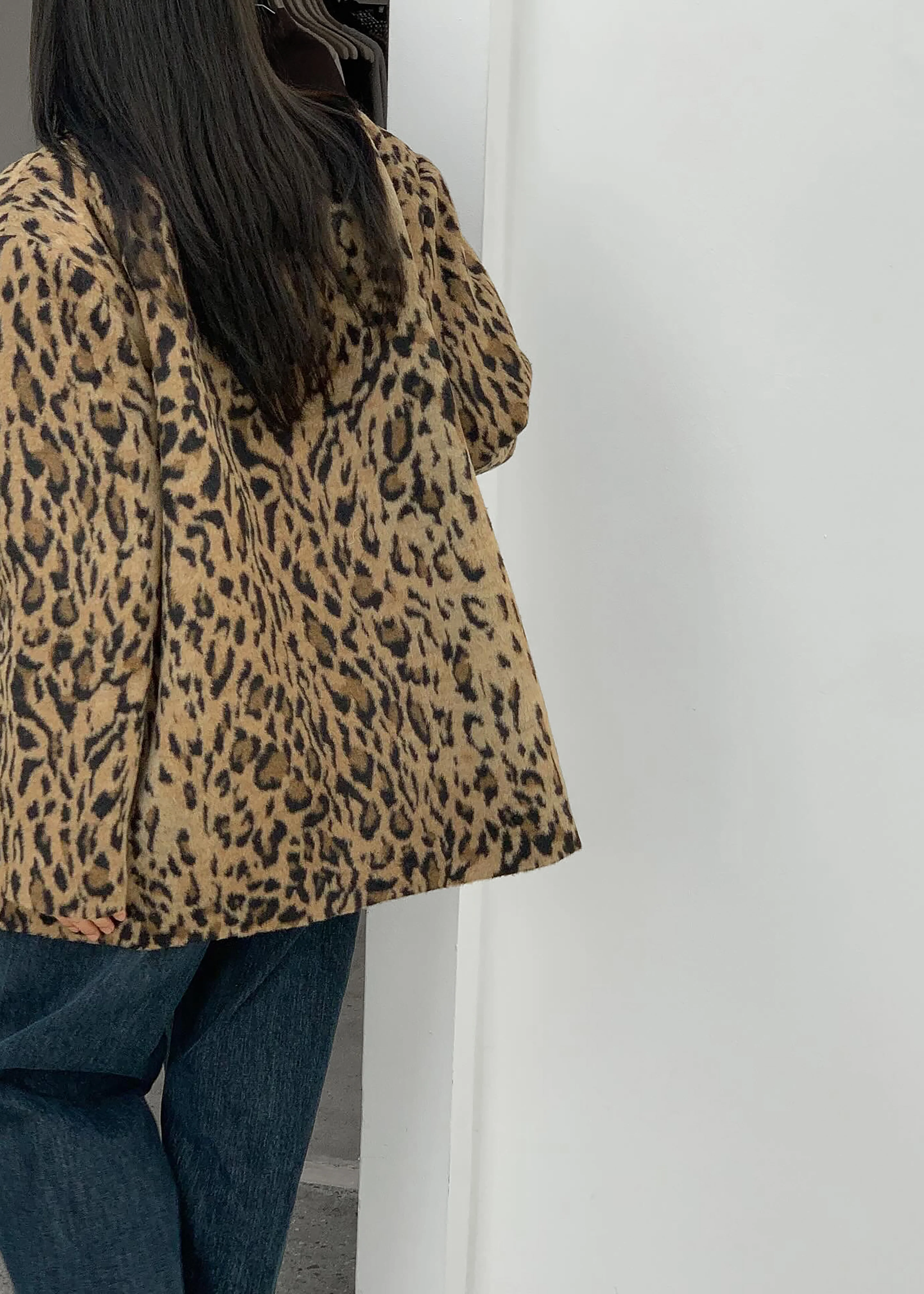 Evolene Boxy Jacket - Leopard Brown - Image 8