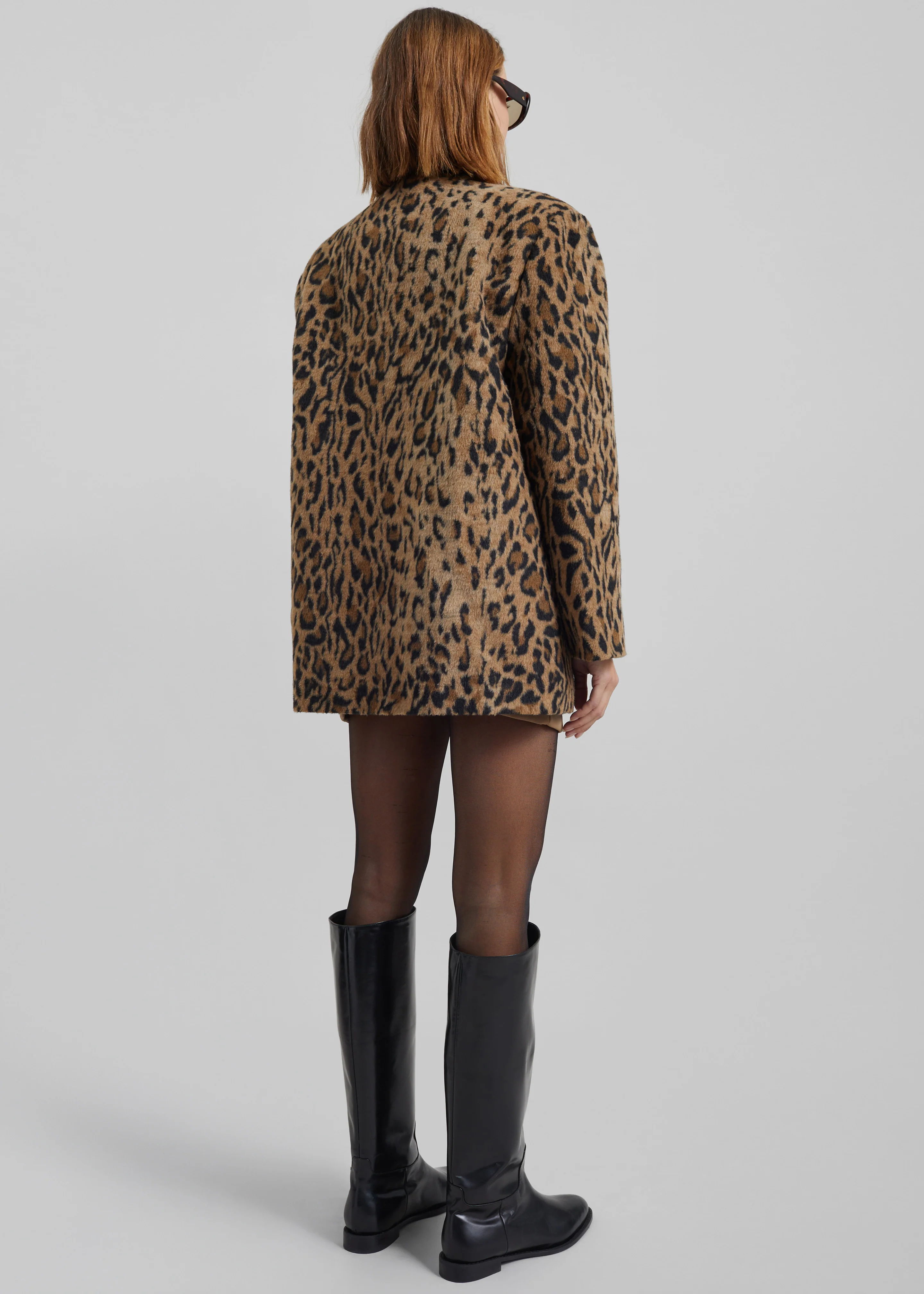 Evolene Boxy Jacket - Leopard Brown - Image 9