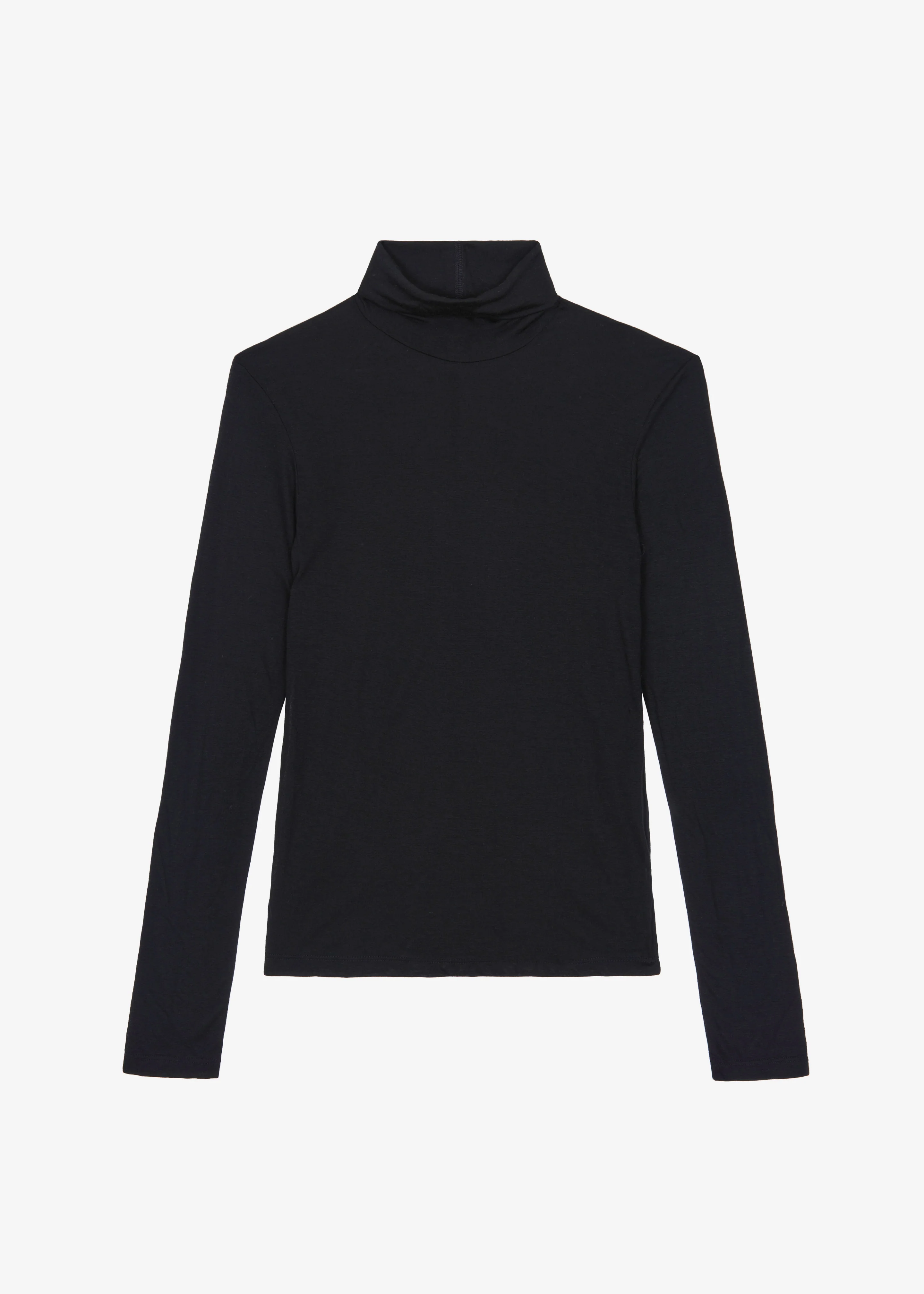Evren Sheer Turtleneck - Black - Image 7