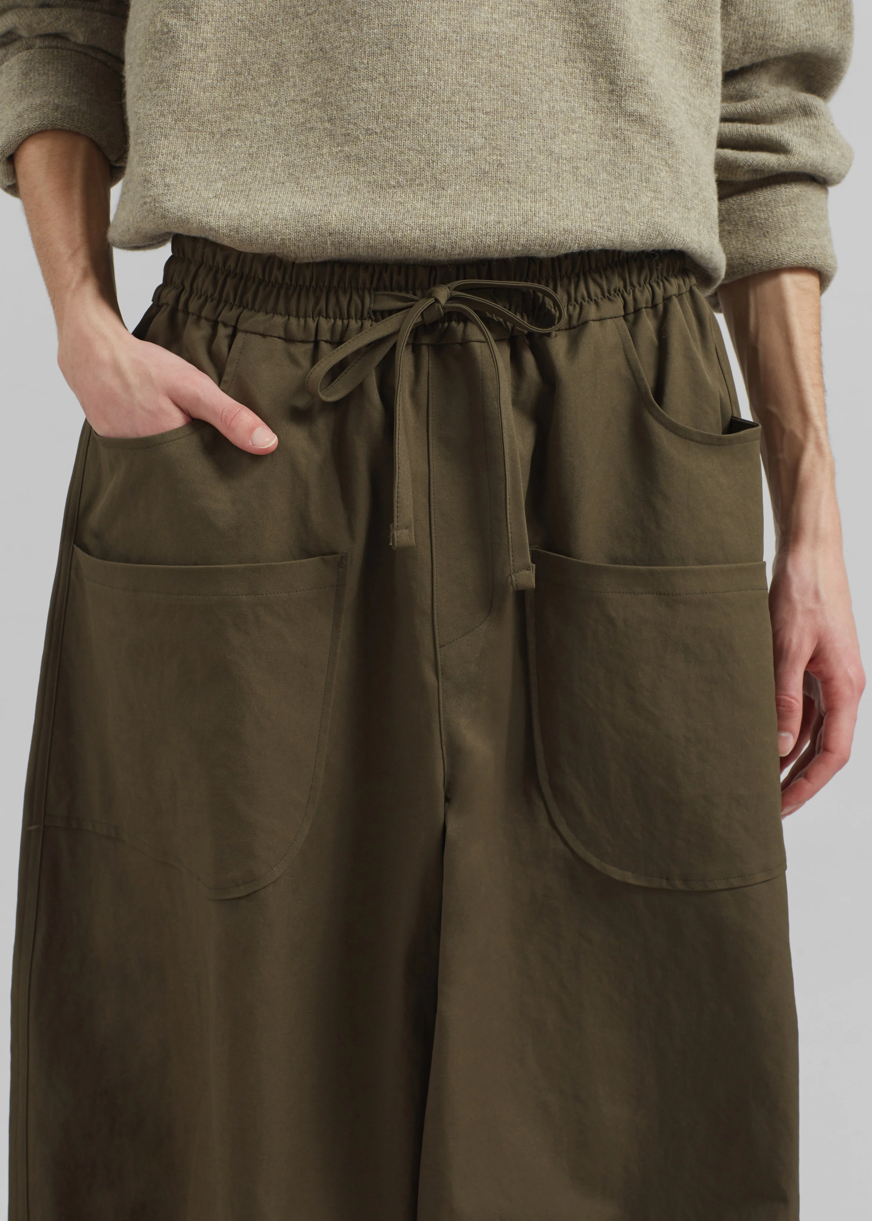 Fae Balloon Pants - Army Green - Image 3