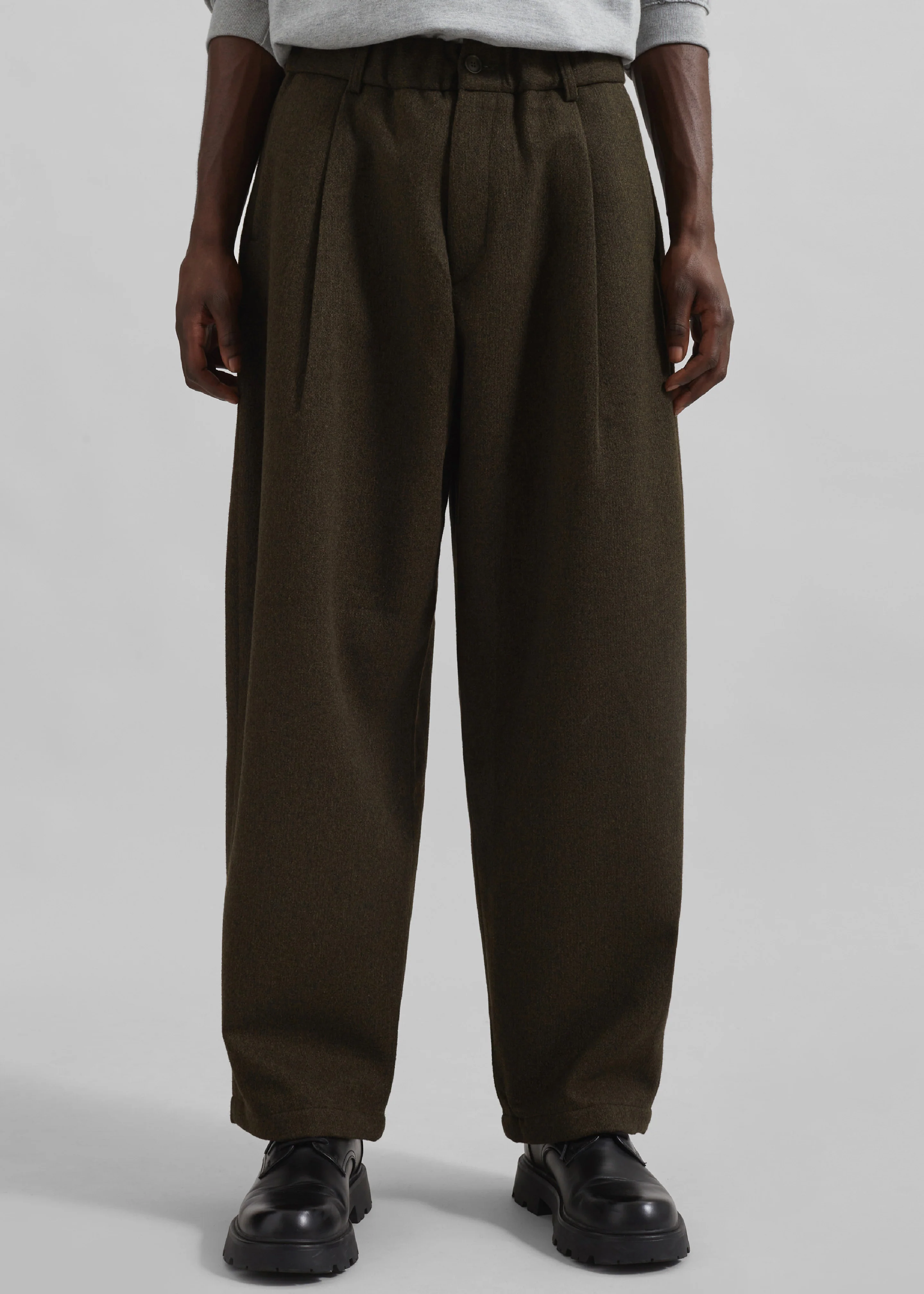 Felix Trousers - Dark Olive - Image 5