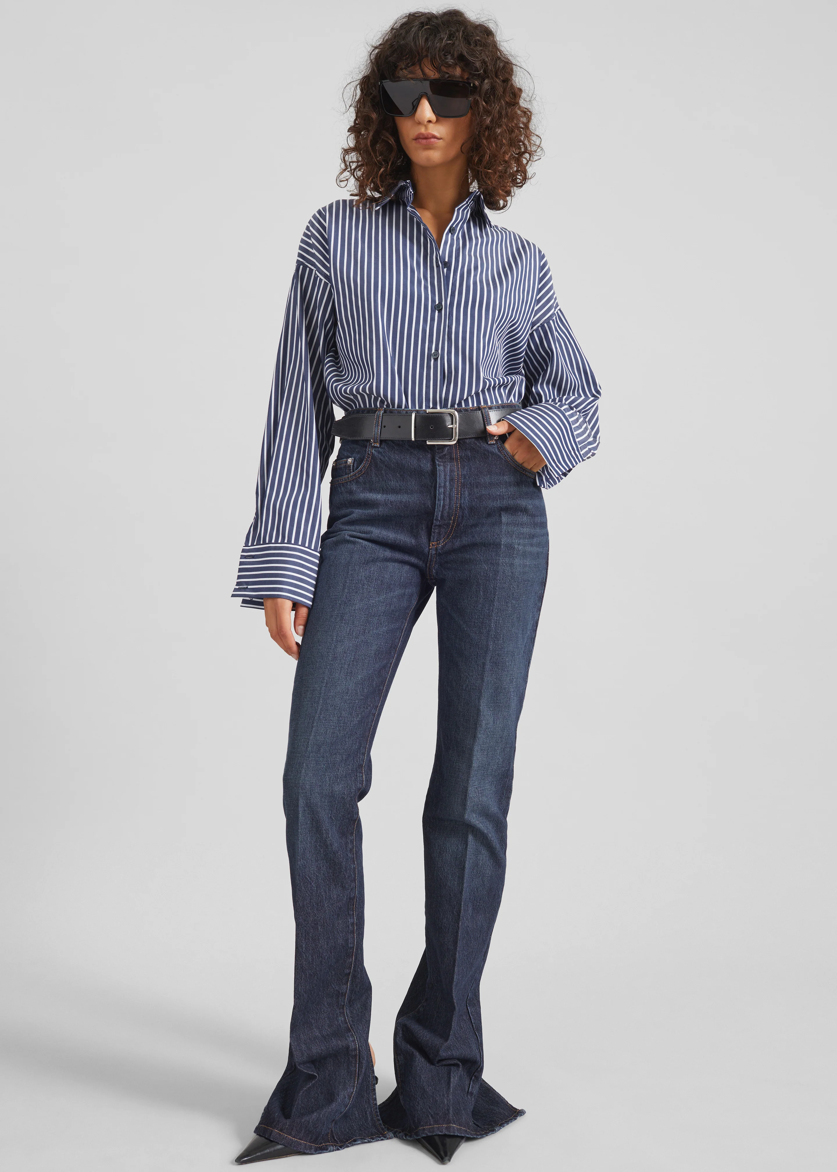 Forli Shirt - Navy/White Stripe - Image 3