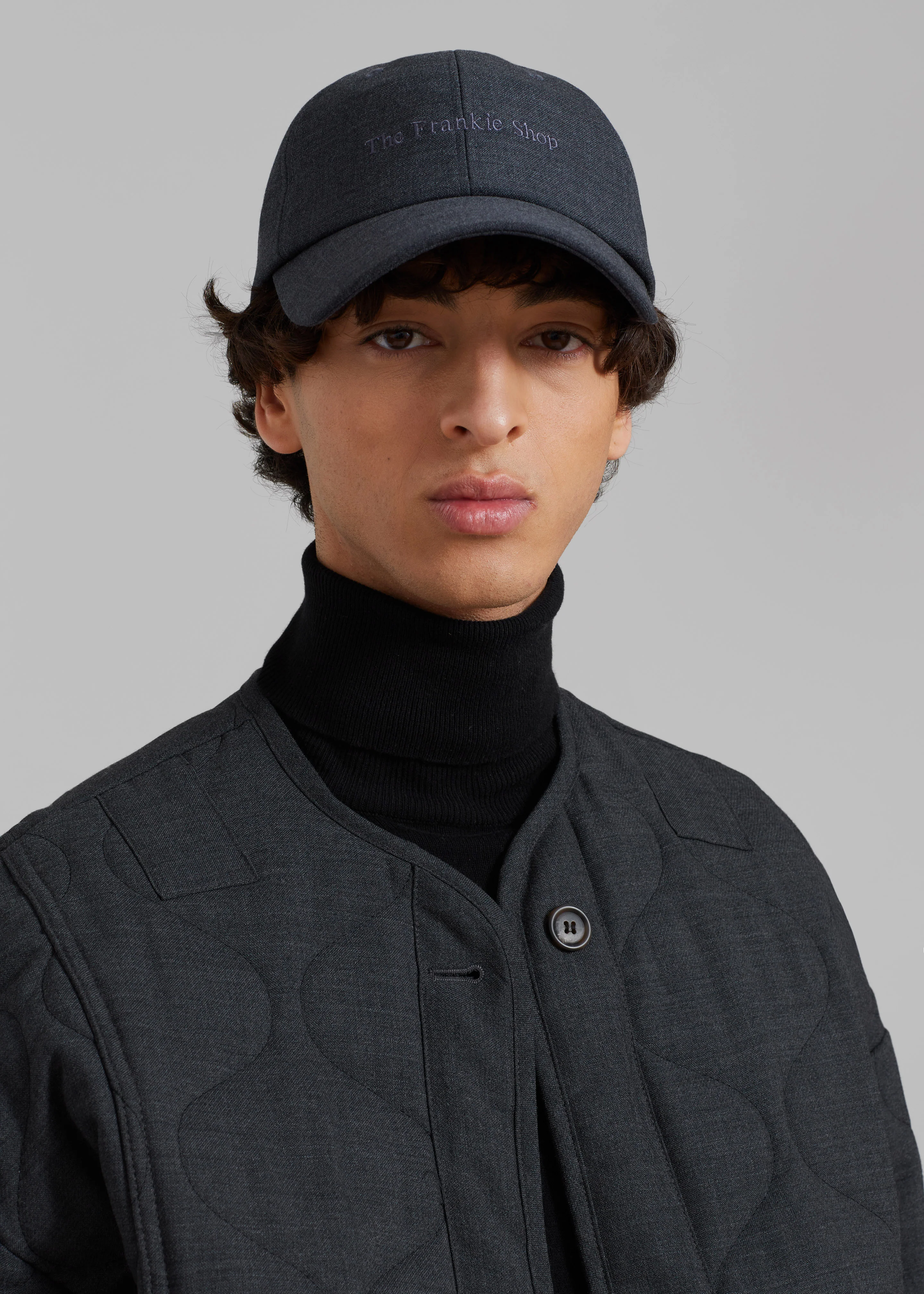Frankie Baseball Cap - Charcoal - Image 3