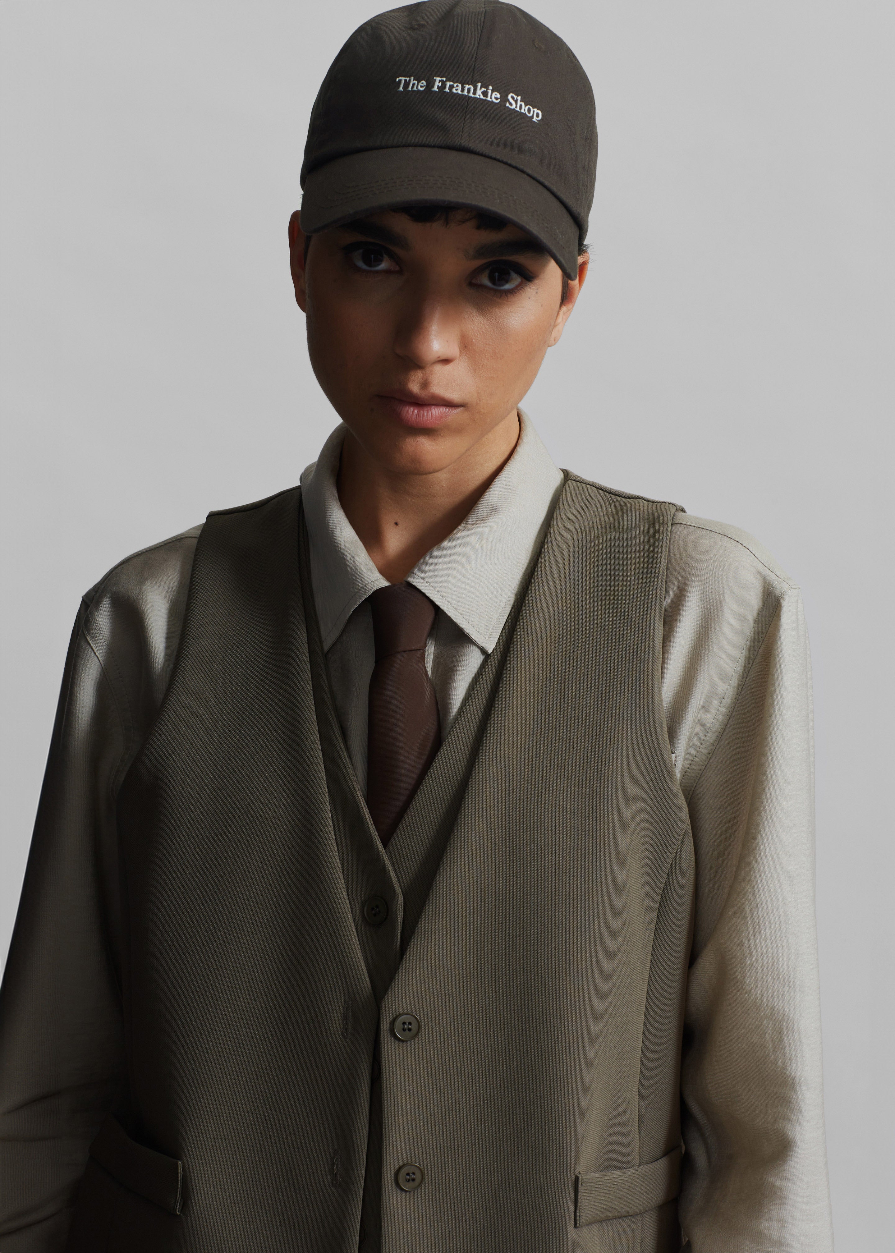 Frankie Baseball Cap - Dark Brown - Image 3