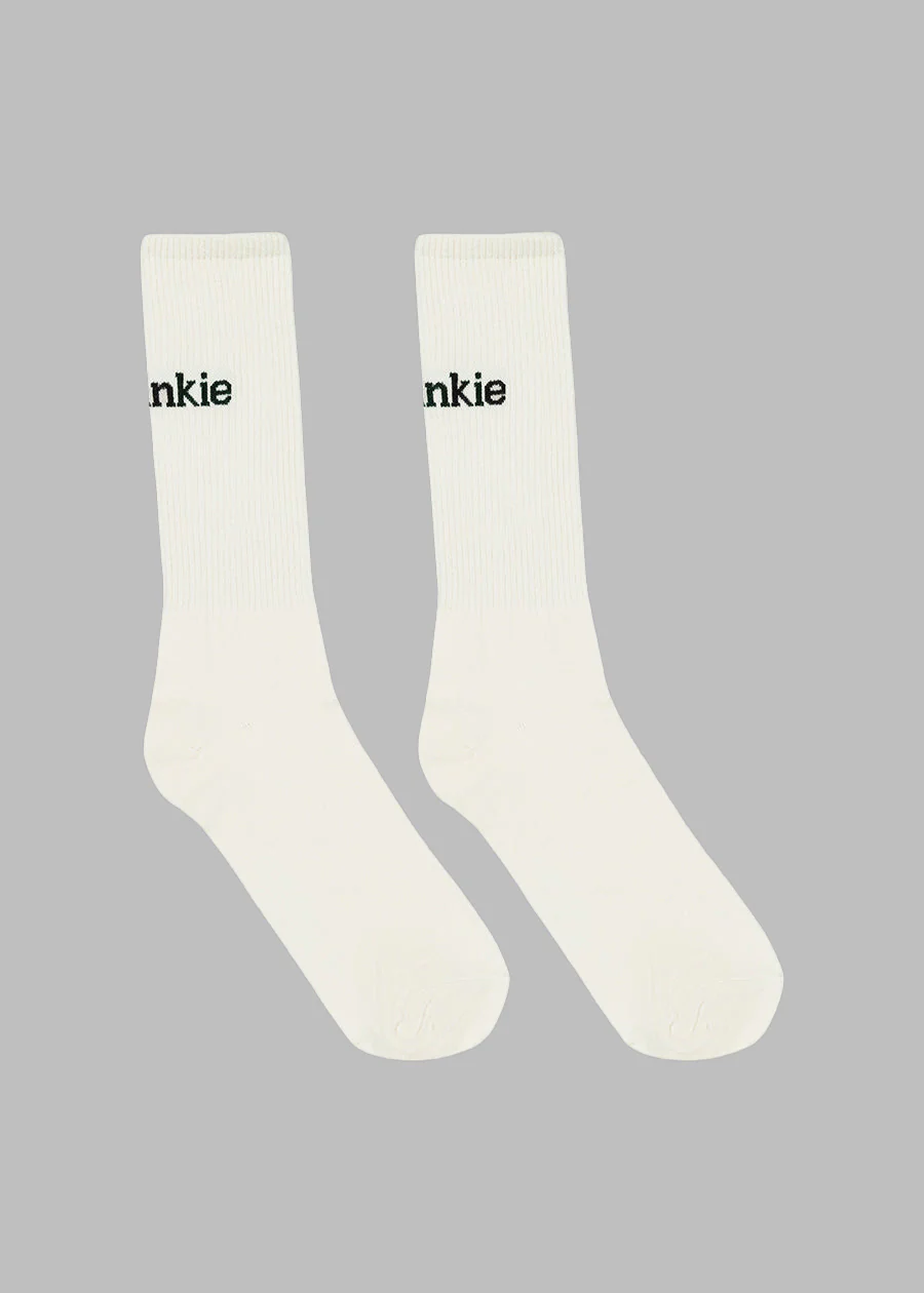 Frankie in English Ribbed Socks - Vanilla - Image 5