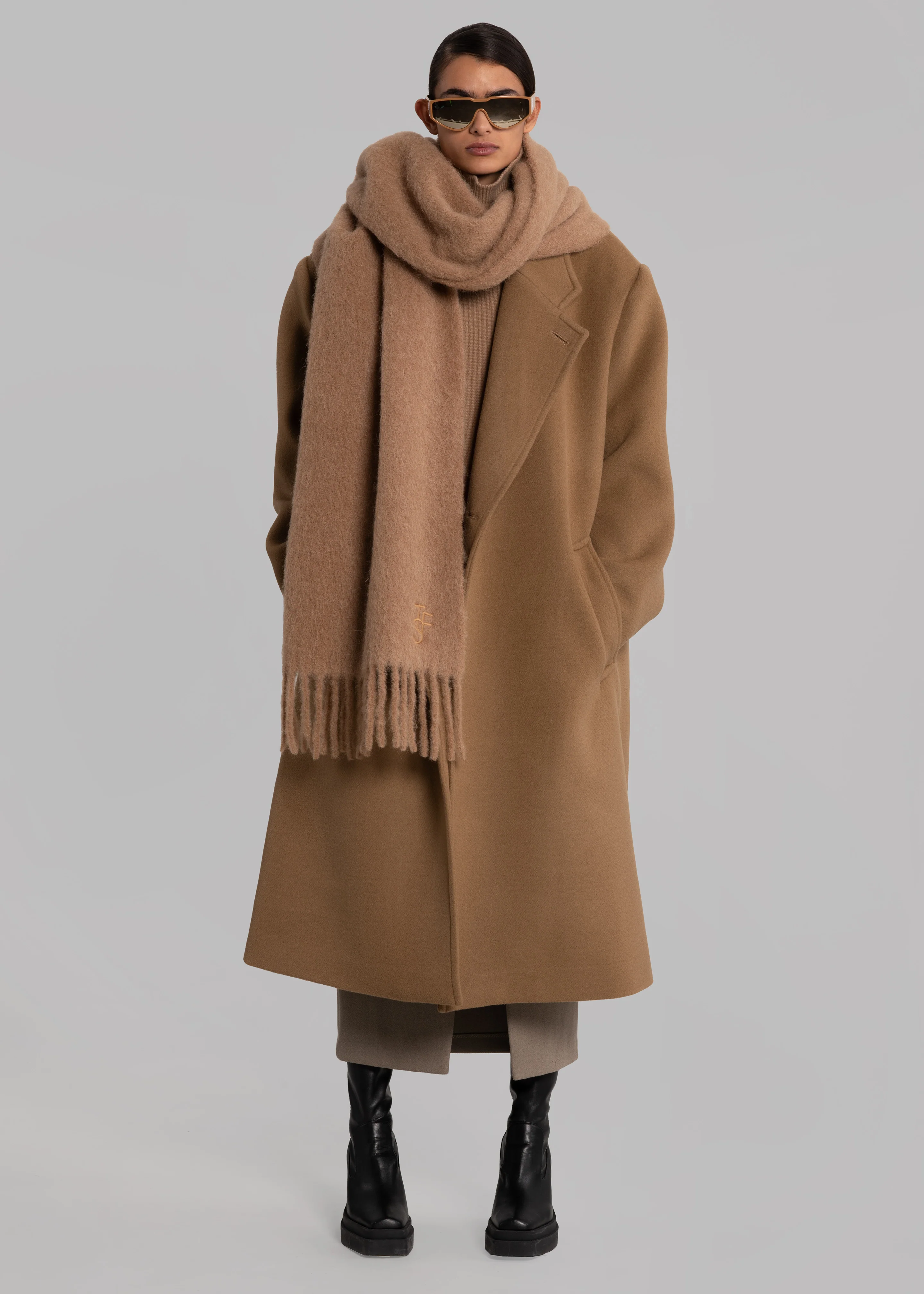 Frankie Lanne Scarf - Camel - Image 4