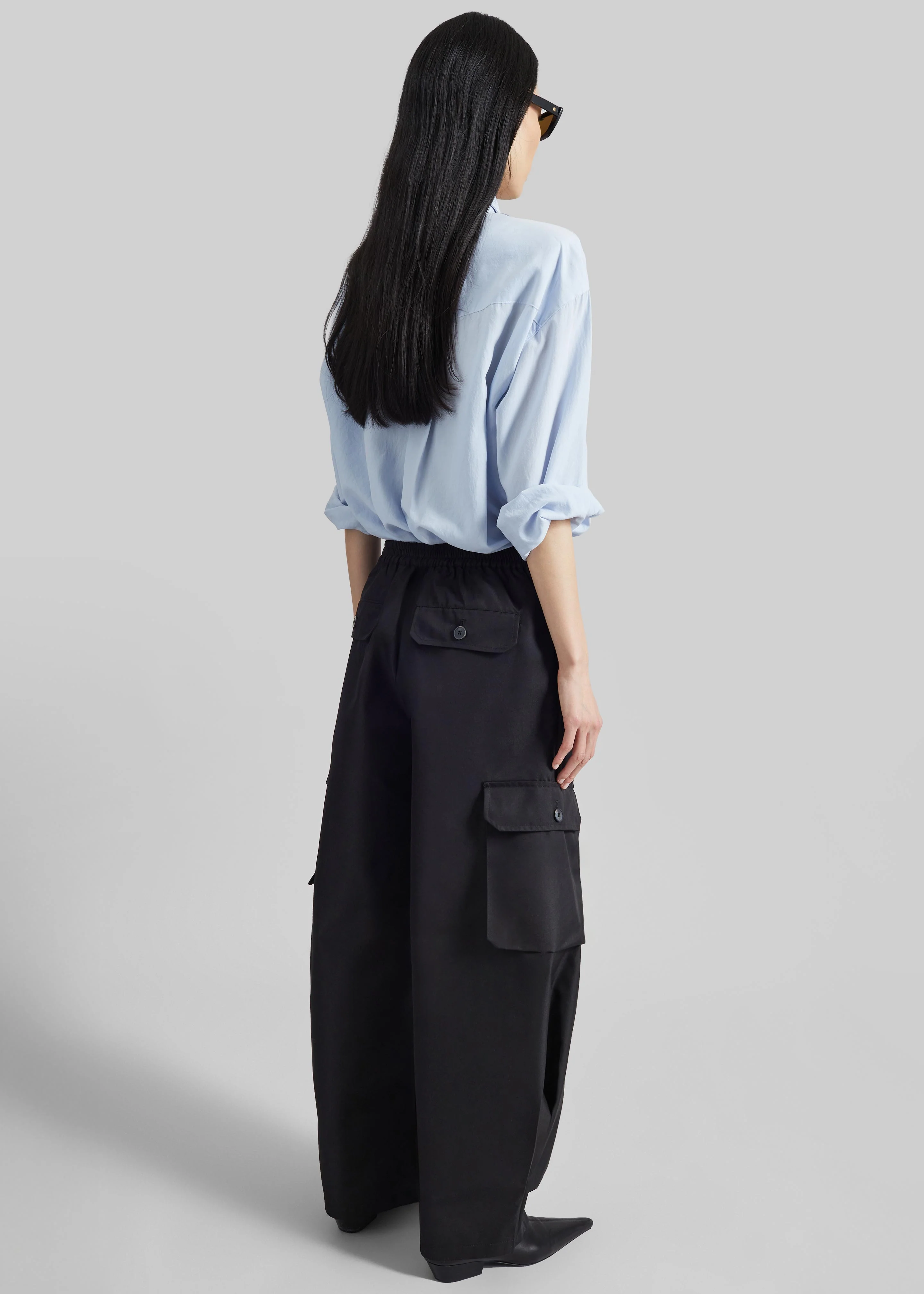 Geilo Barrel Leg Pants - Black - Image 7