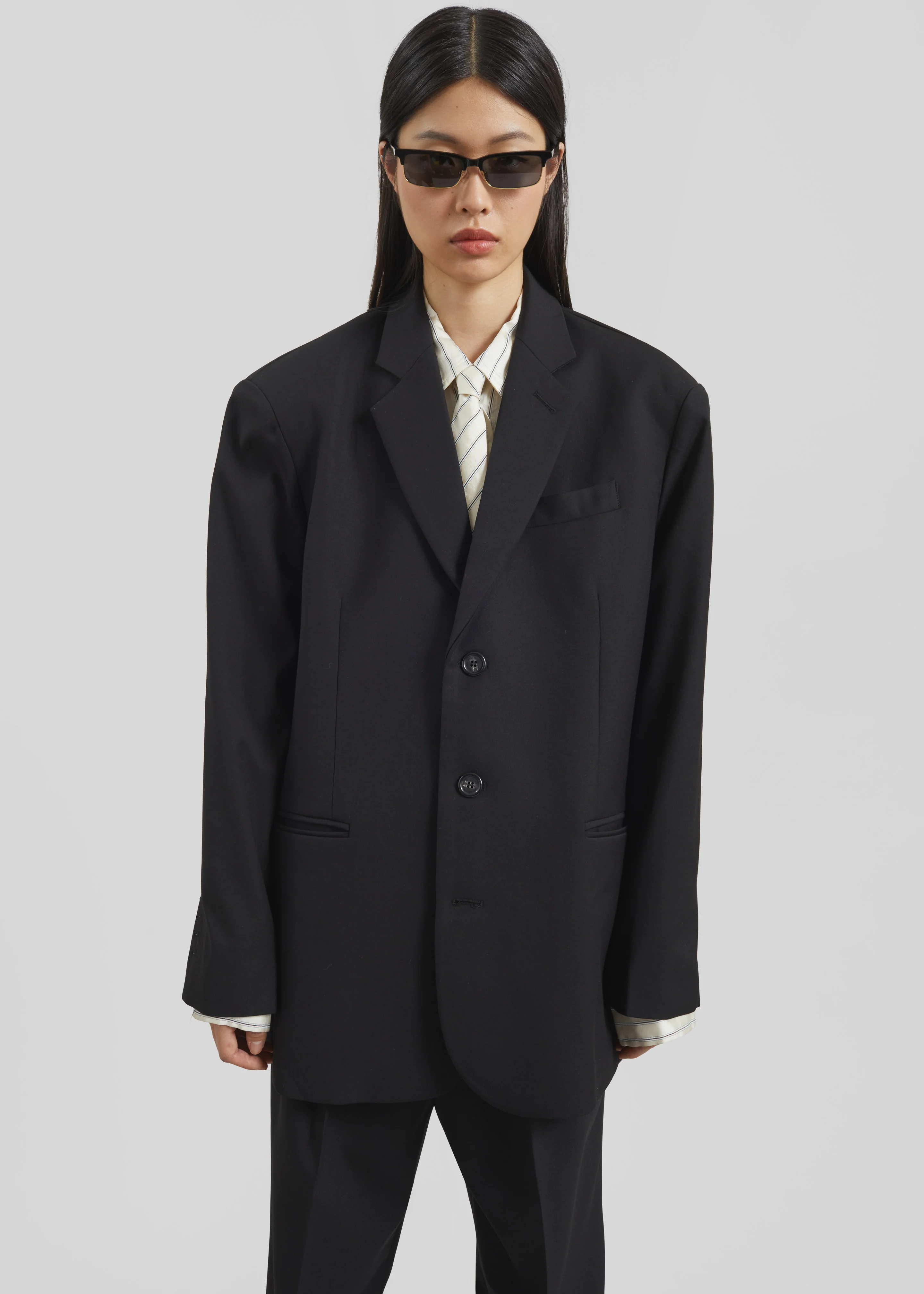 Gelso Oversized Blazer - Black - Image 5
