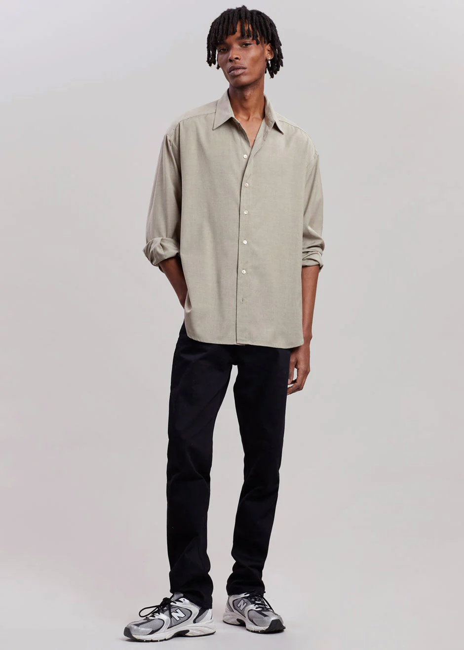Gelso Shirt - Light Taupe Melange - Image 11