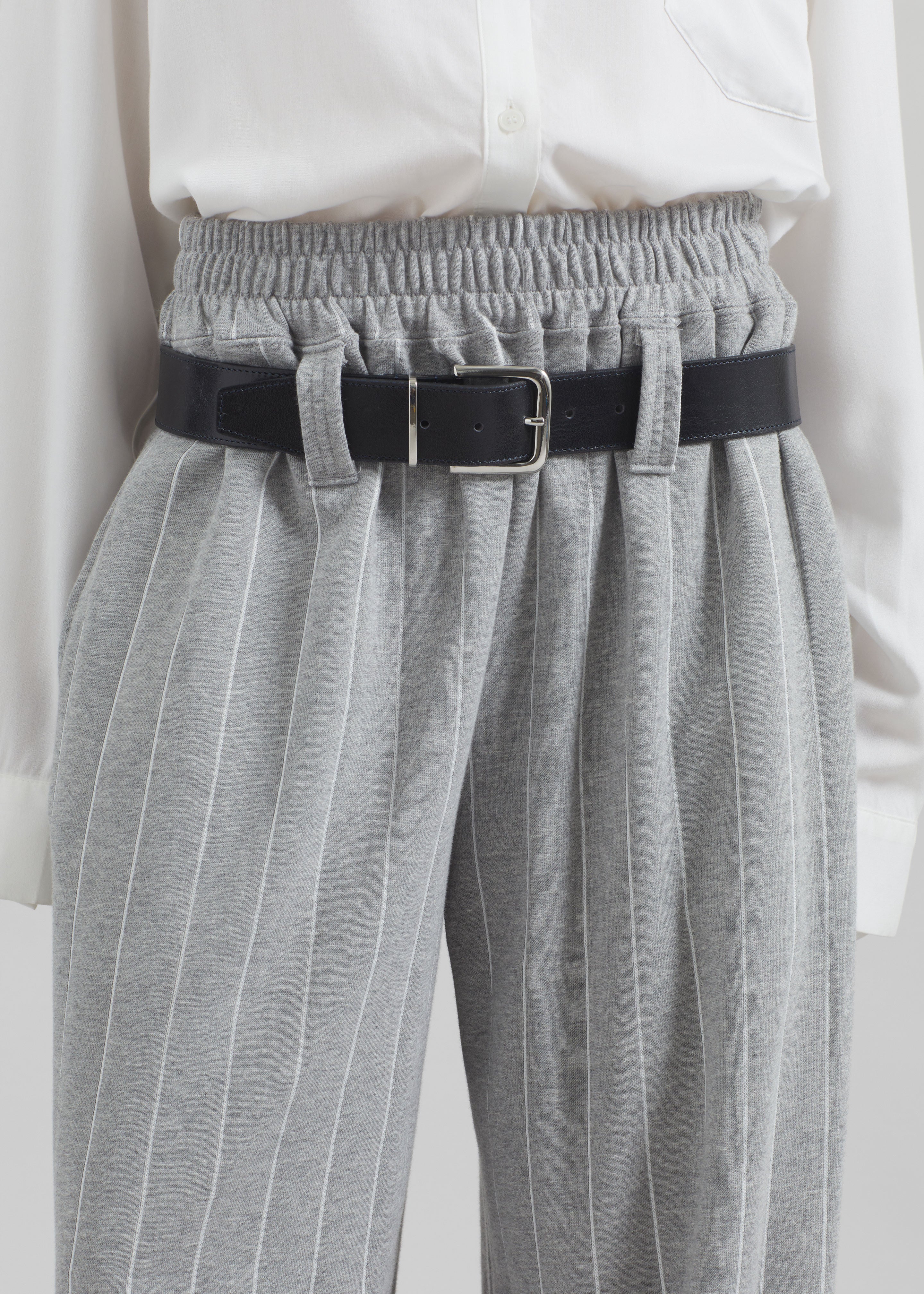 Gisby Striped Joggers - Grey - Image 3
