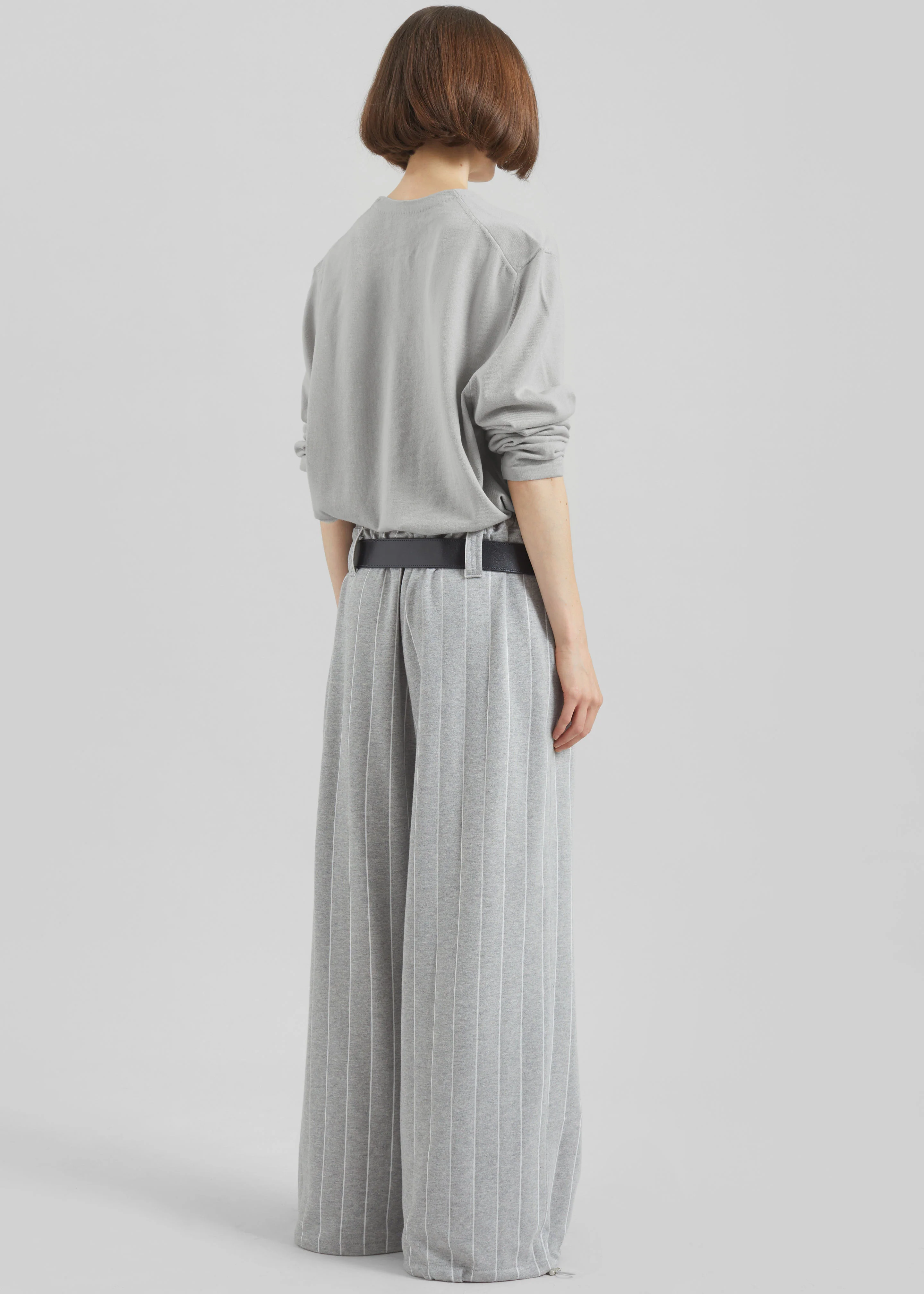 Gisby Striped Joggers - Grey - Image 7