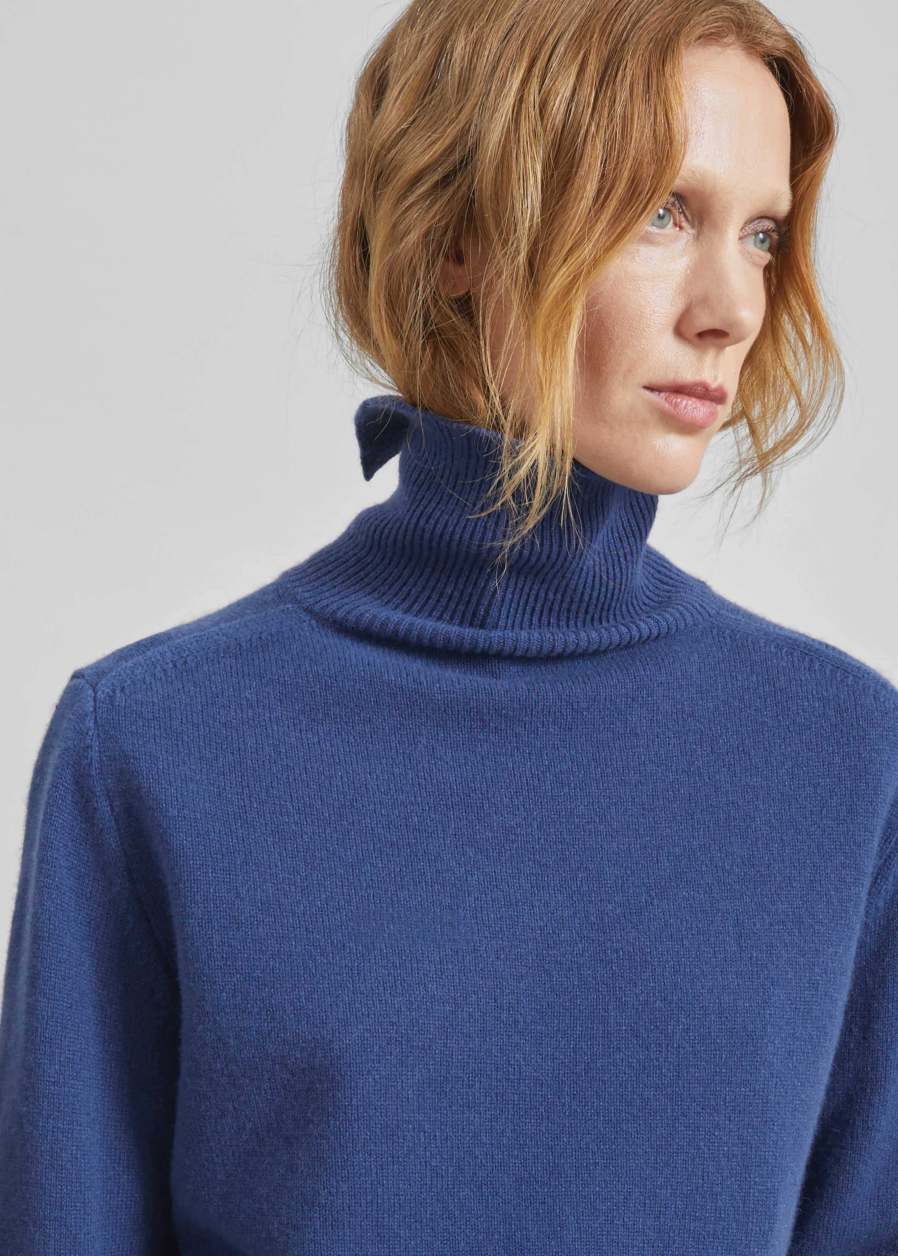 Grenaa Wool Turtleneck Sweater - Blue - Image 5