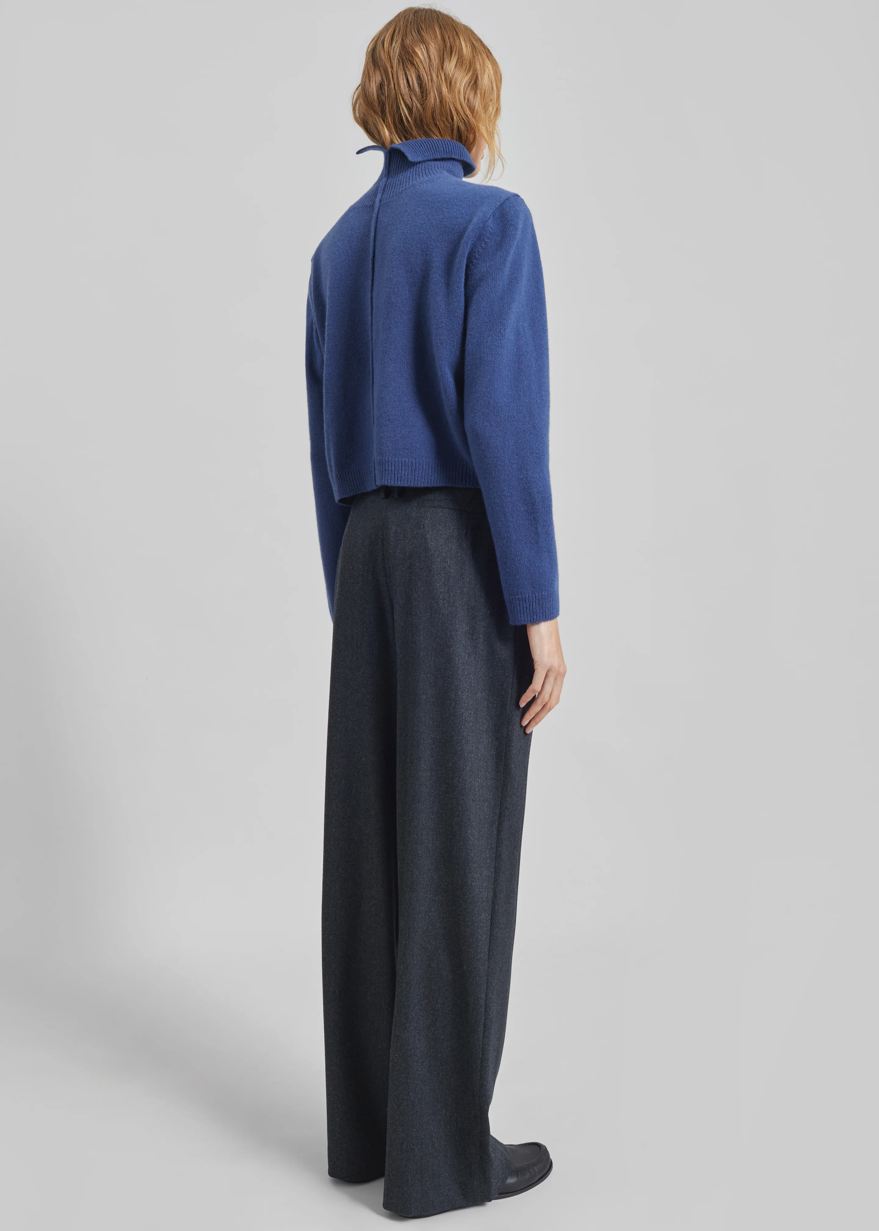 Grenaa Wool Turtleneck Sweater - Blue - Image 6