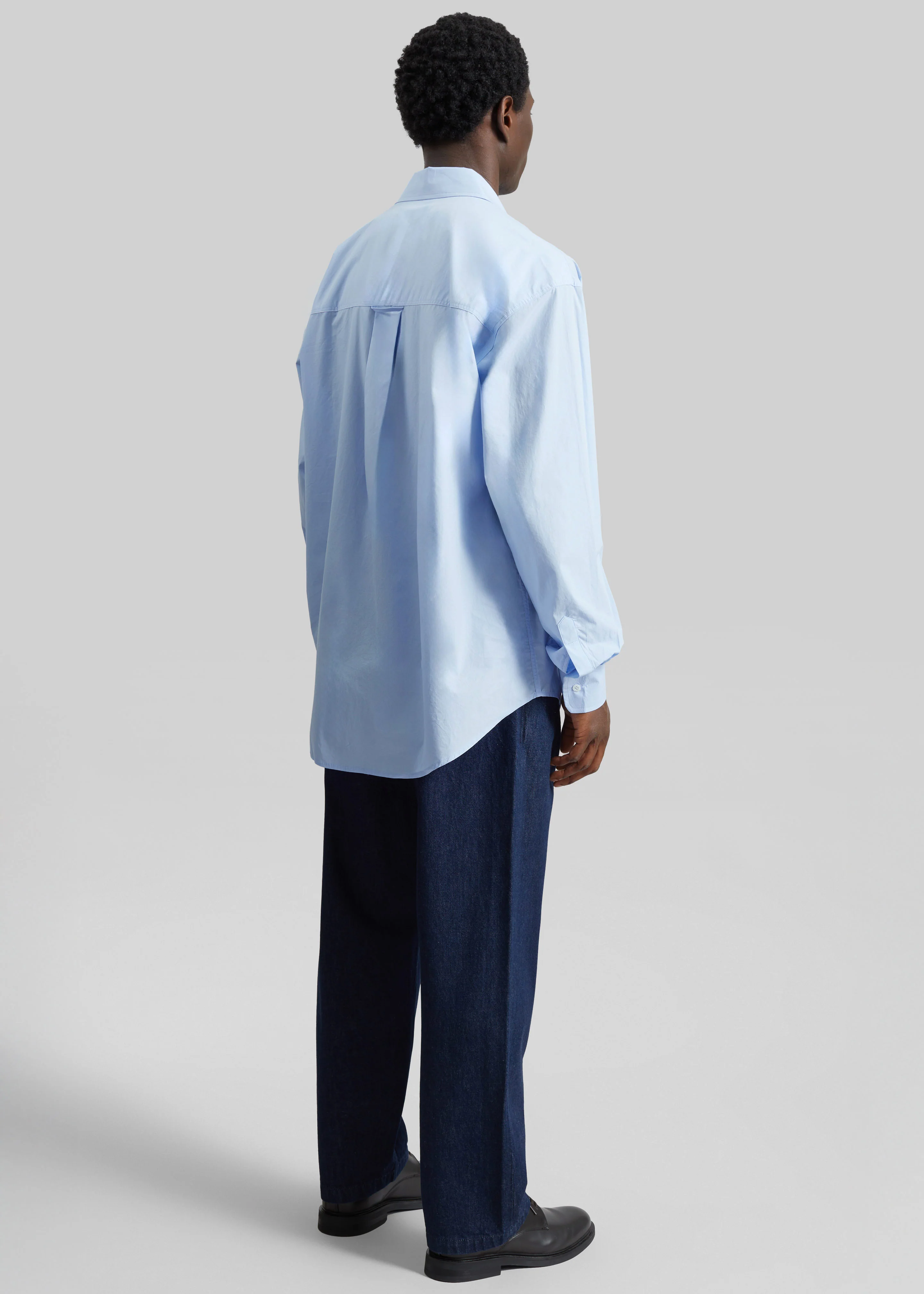 Gus Oversized Shirt - Sky - Image 8