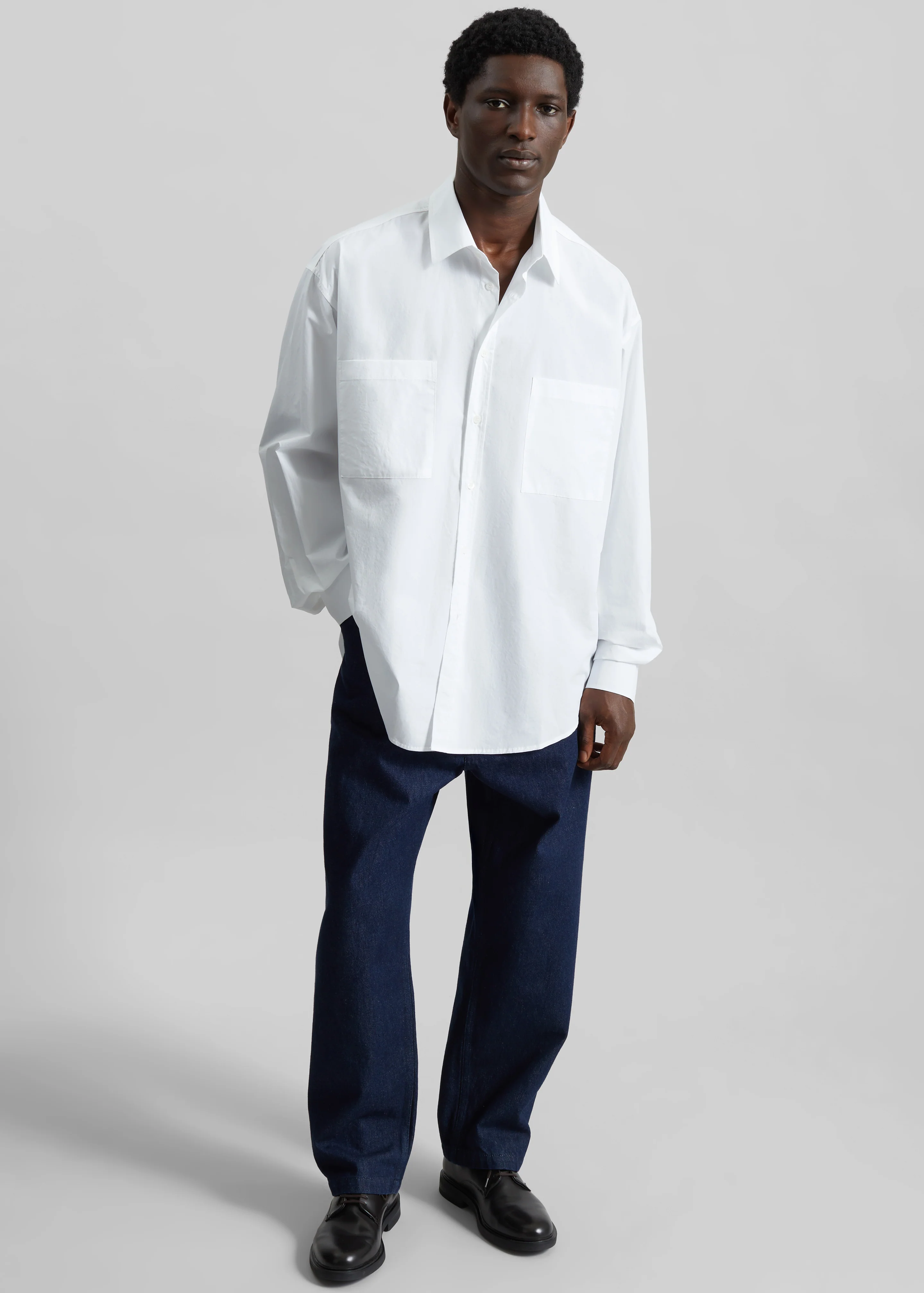 Gus Oversized Shirt - White - Image 4