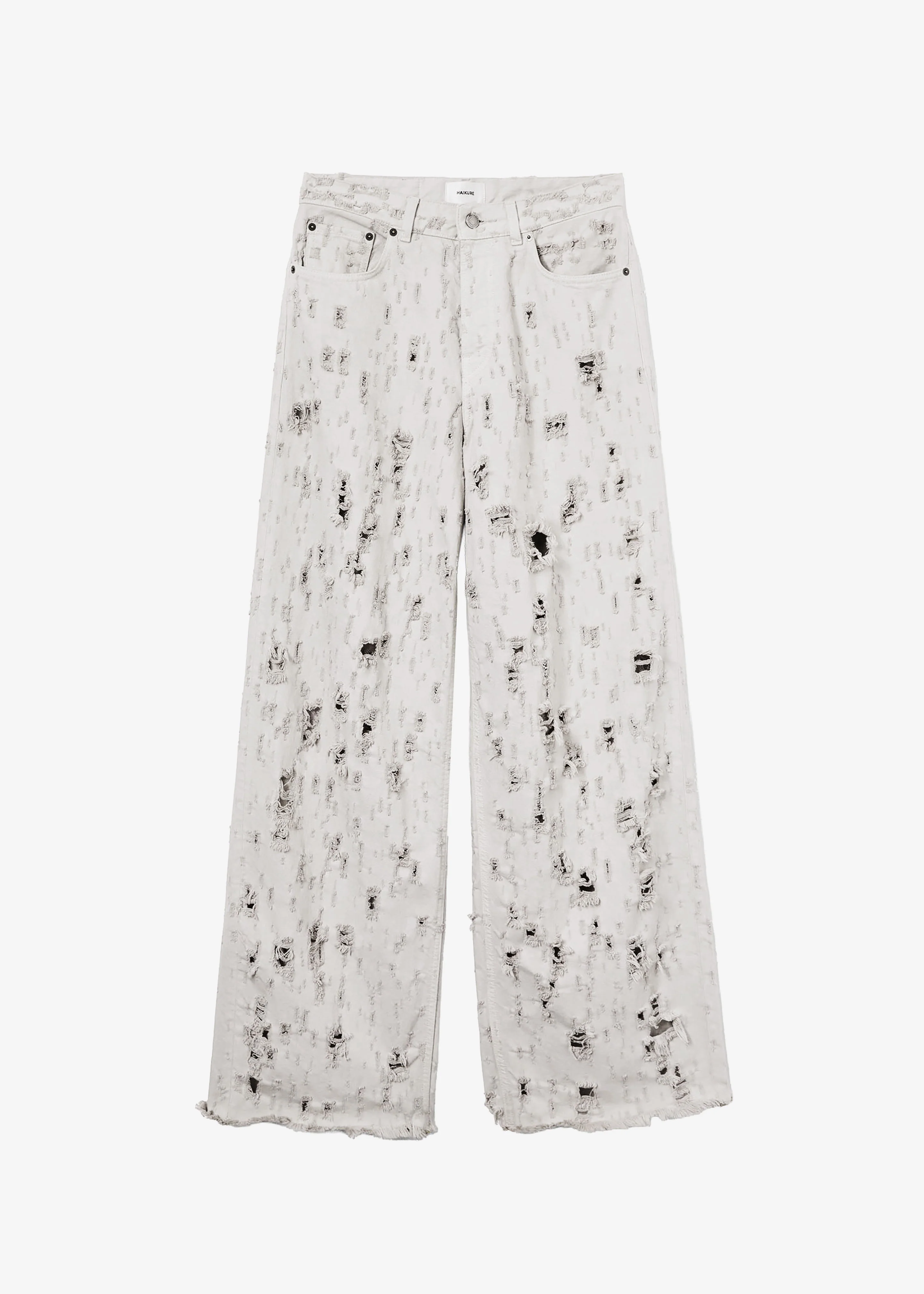 Haikure Bethany Bull Destroy Jeans - Wind Grey - Image 9