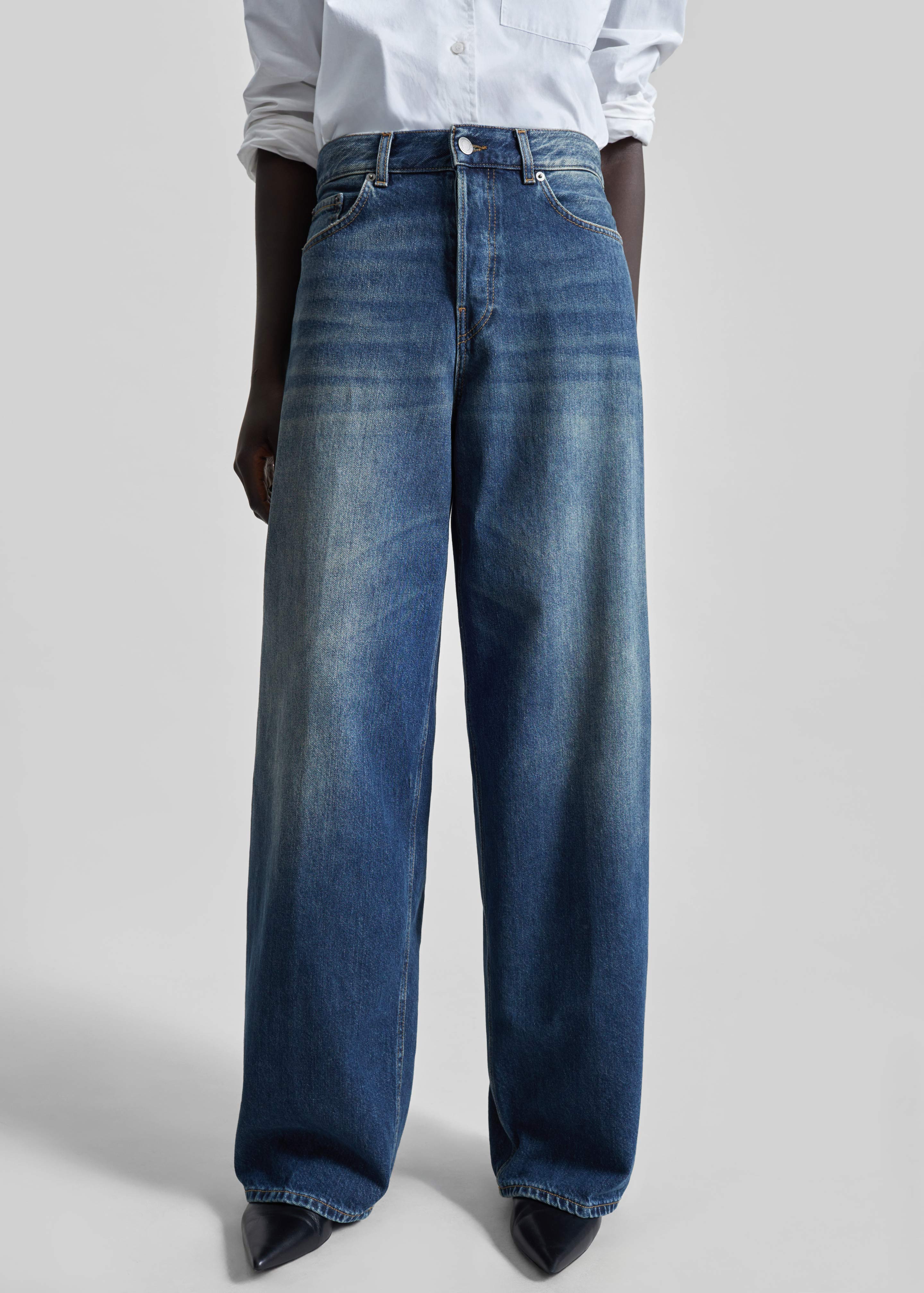 Haikure Bethany Jeans - Intense Blue - Image 2