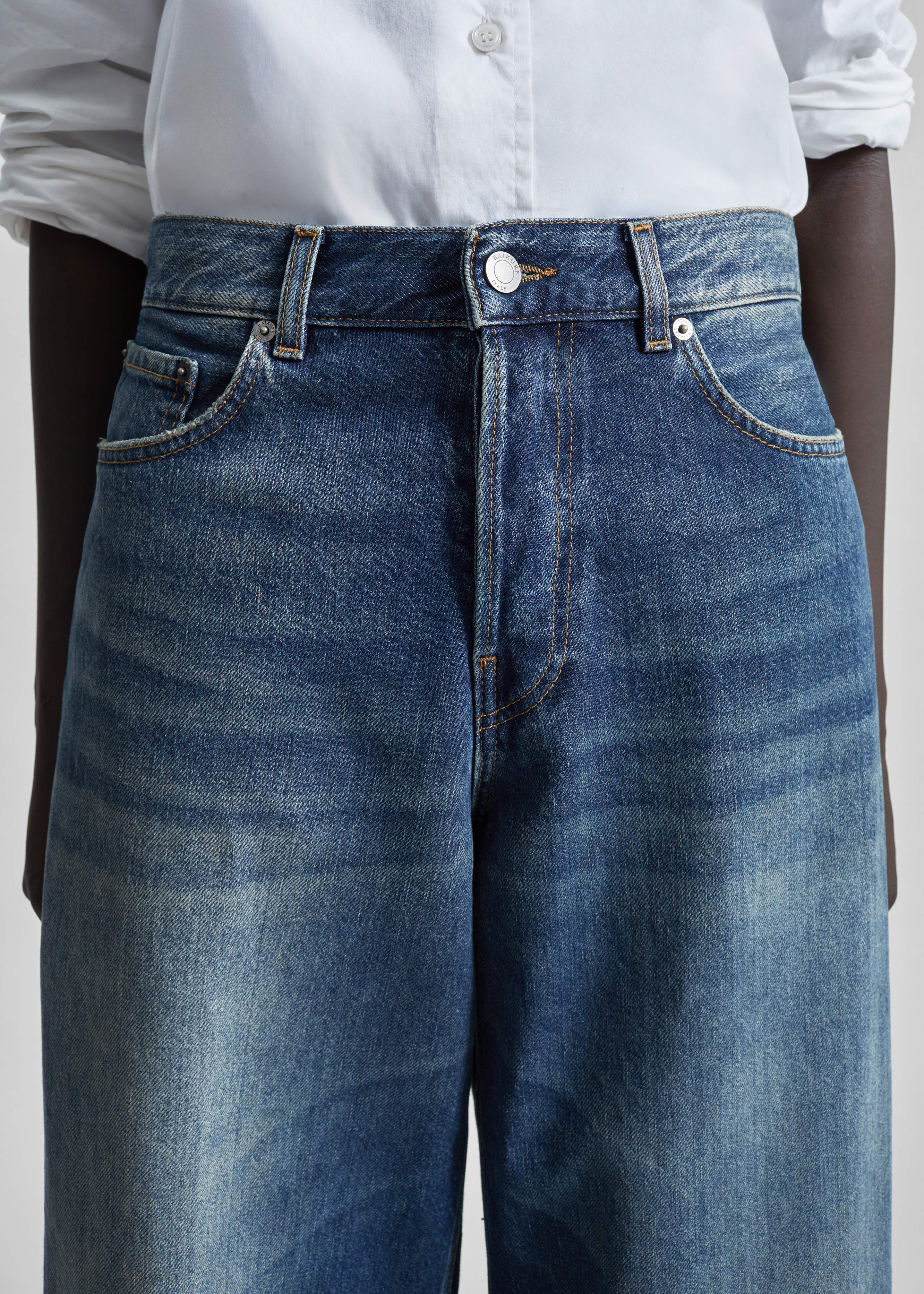 Haikure Bethany Jeans - Intense Blue - Image 3