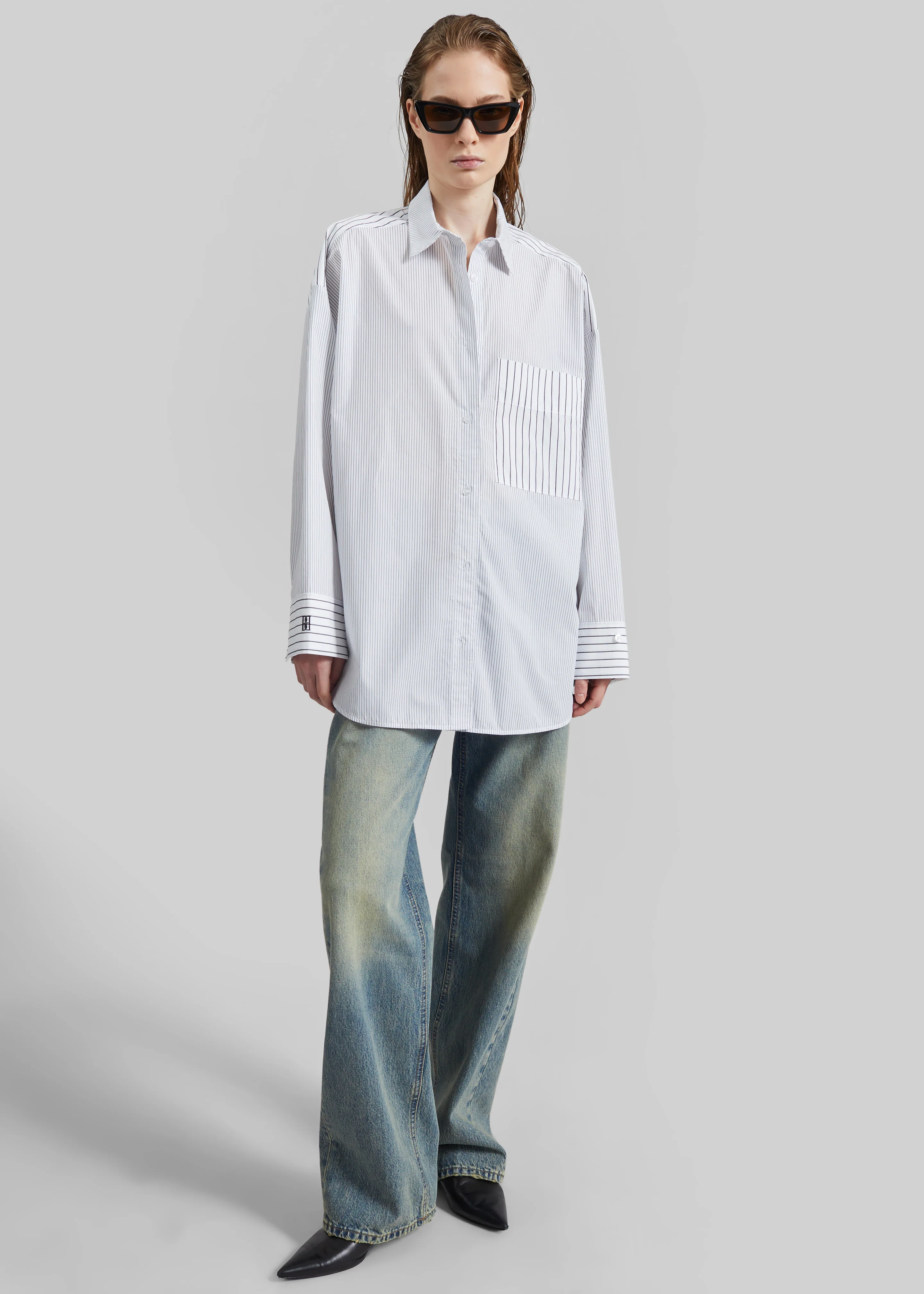 Haikure Bonnie Jeans - Earth Blue - Image 4