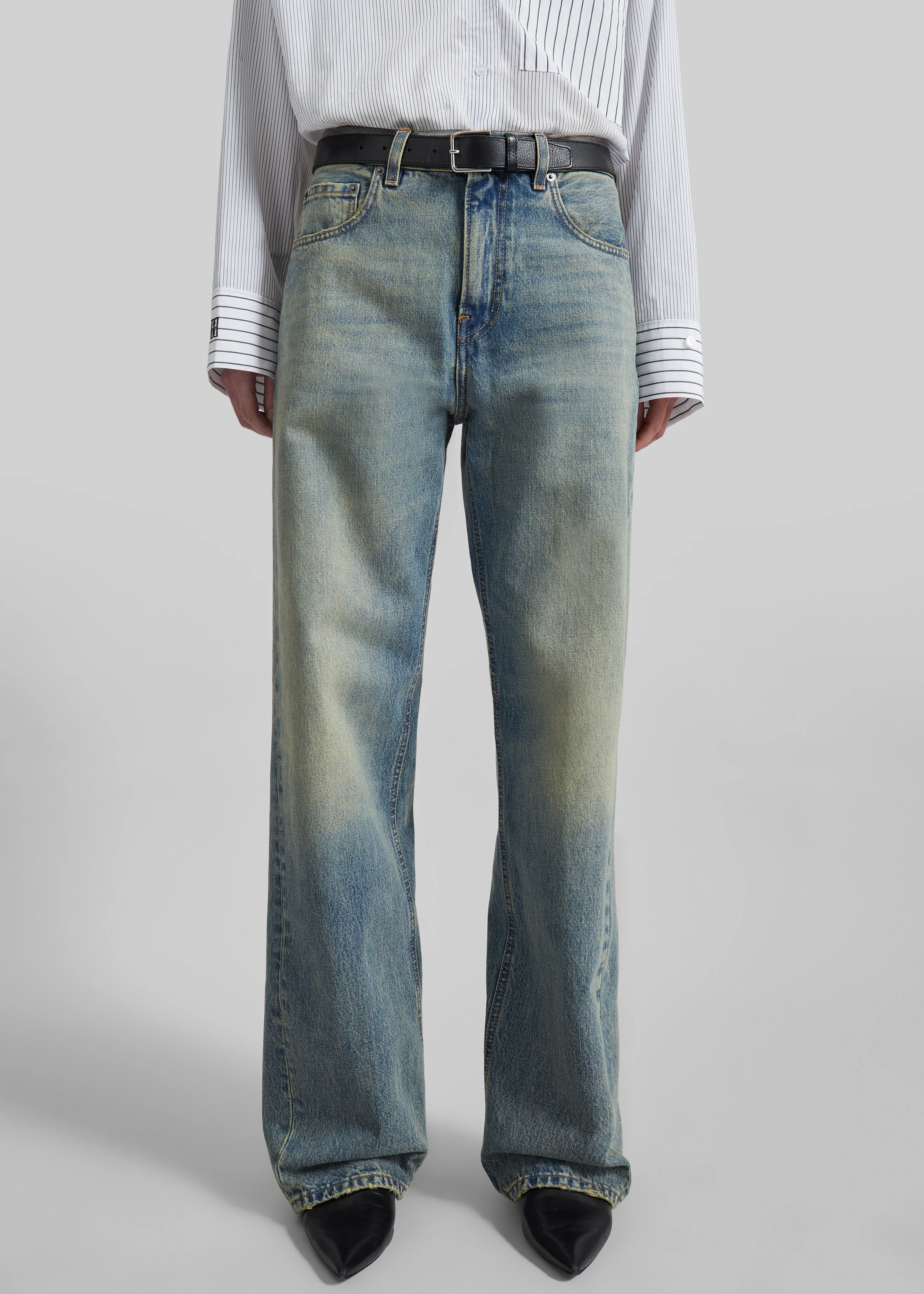 Haikure Bonnie Jeans - Earth Blue - Image 6