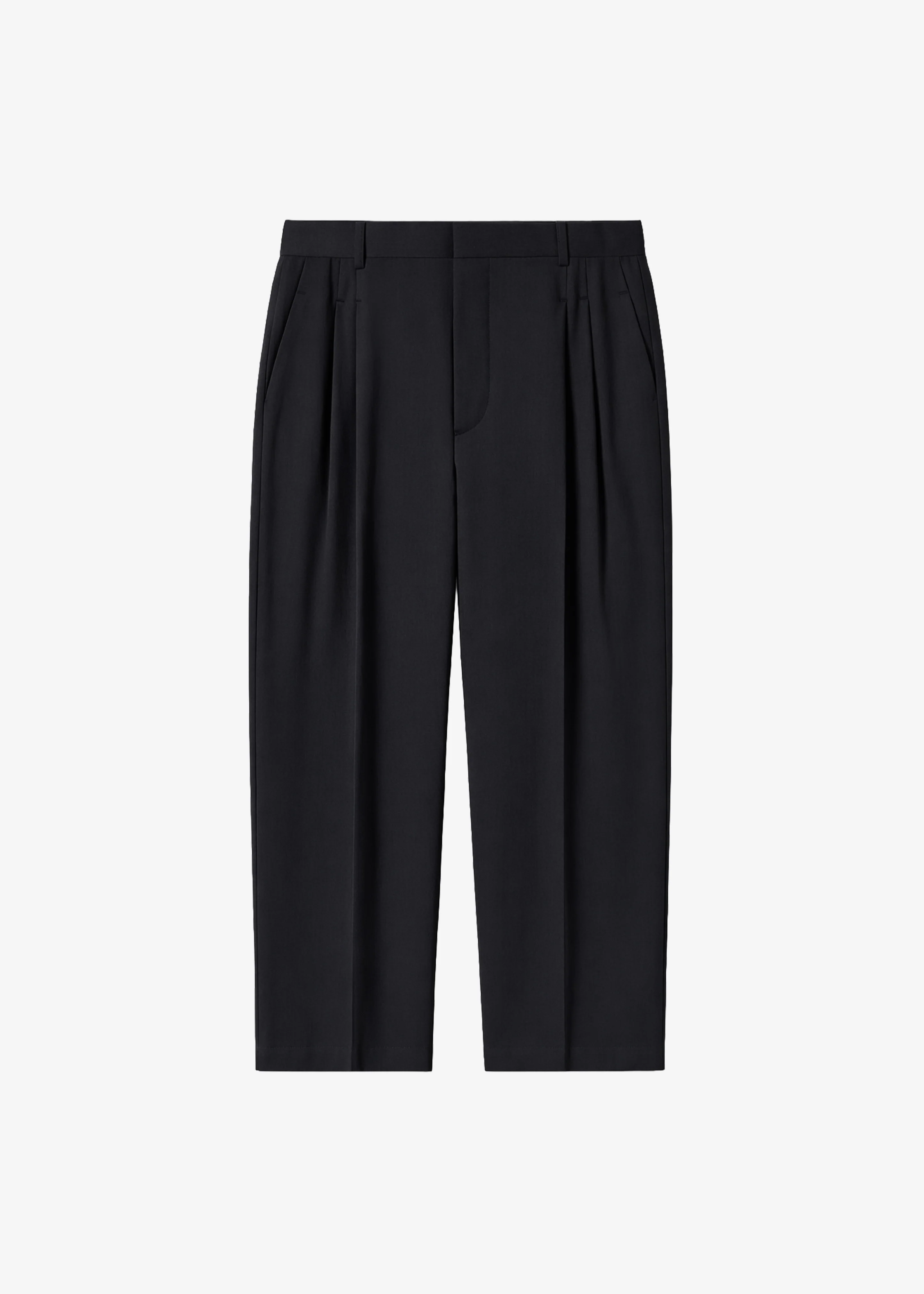 Halbert Pleated Trousers - Black - Image 7