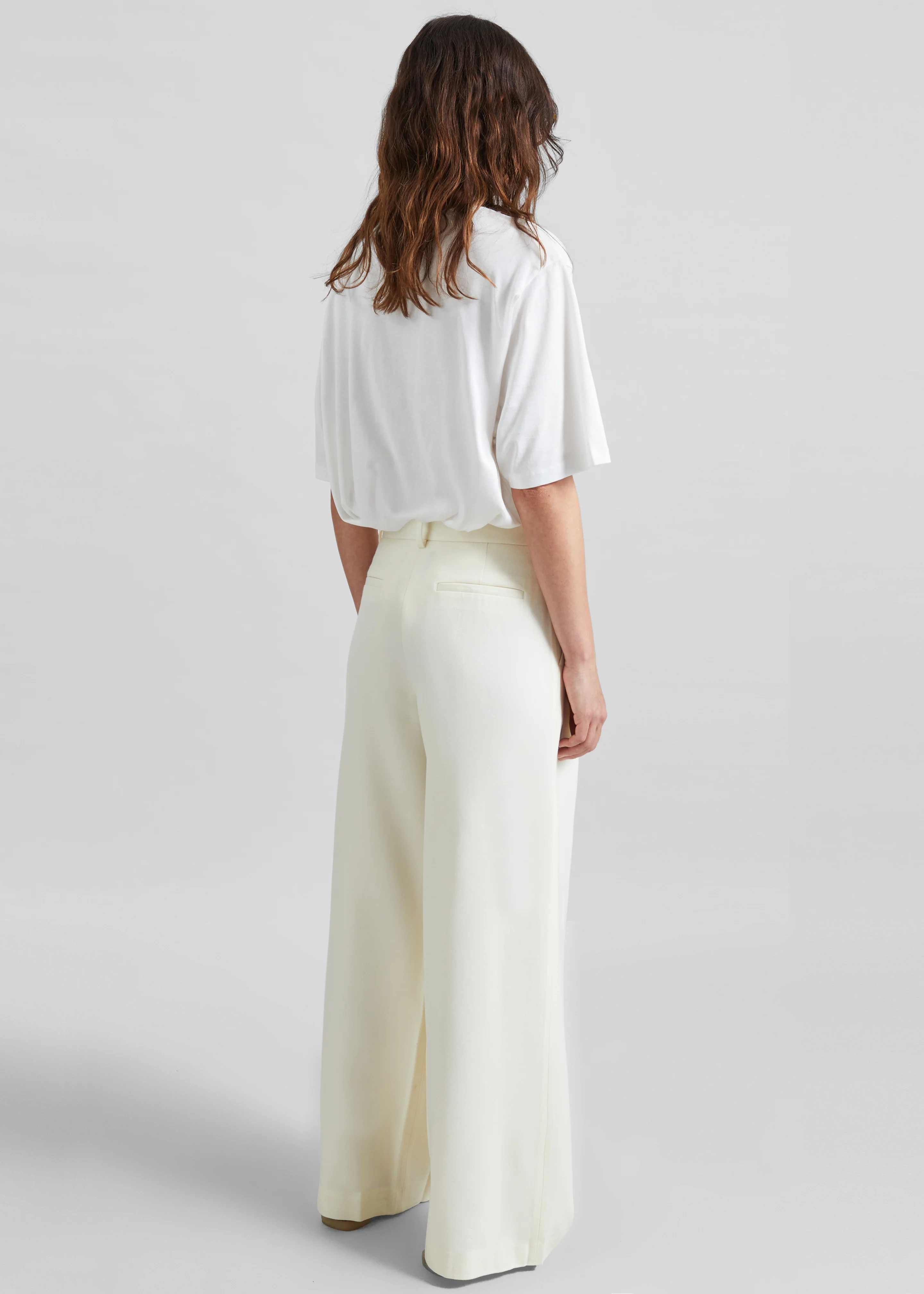 Halser Pintuck Trousers - Ivory - Image 6