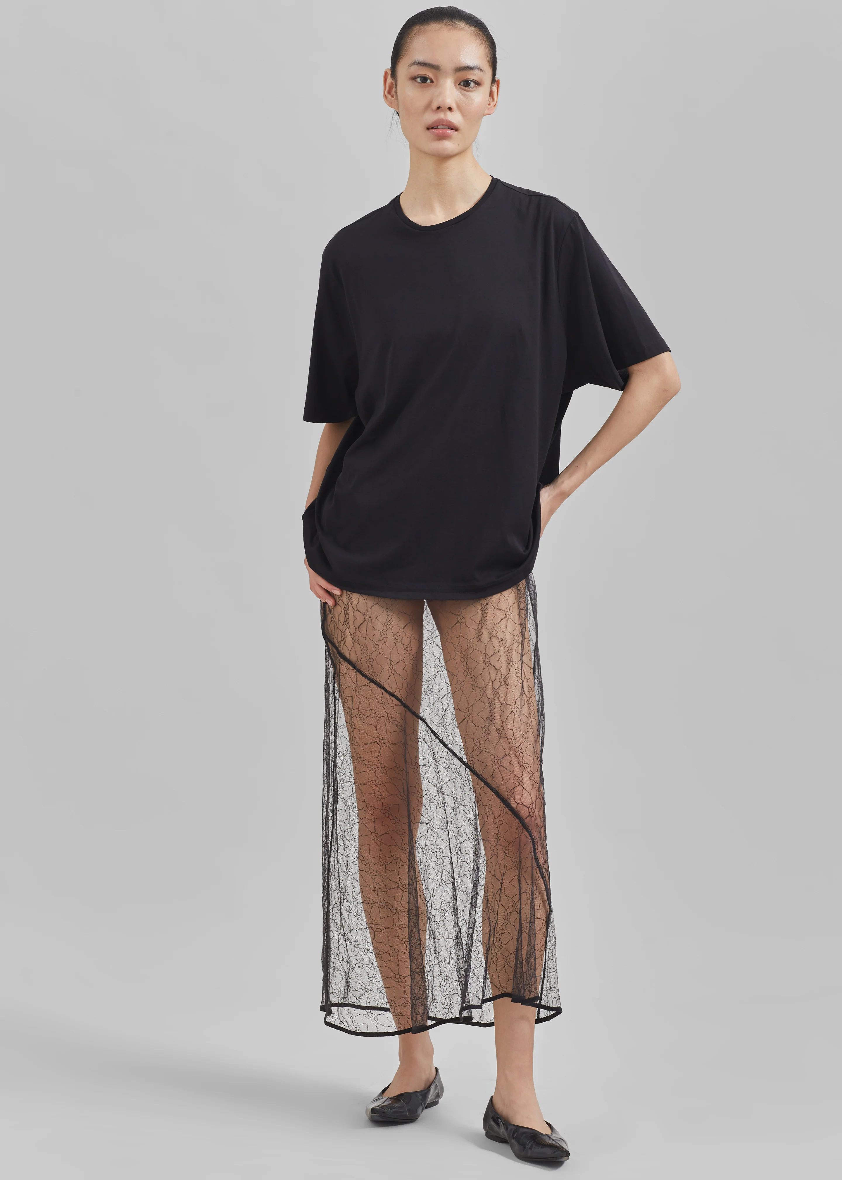 Harper Soft Organic T-Shirt - Black - Image 6