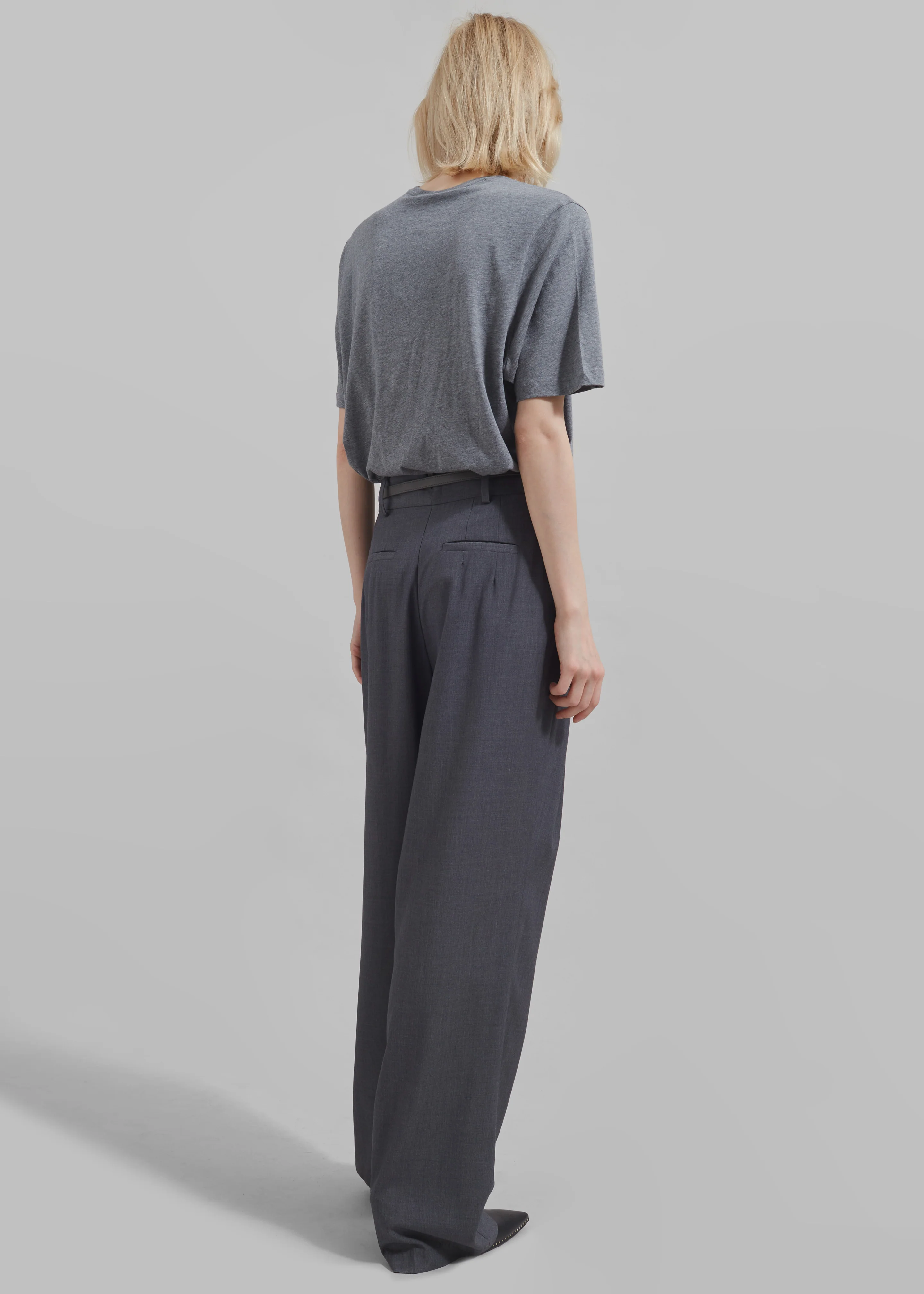 Harper Soft Organic T-Shirt - Dark Grey Melange - Image 6