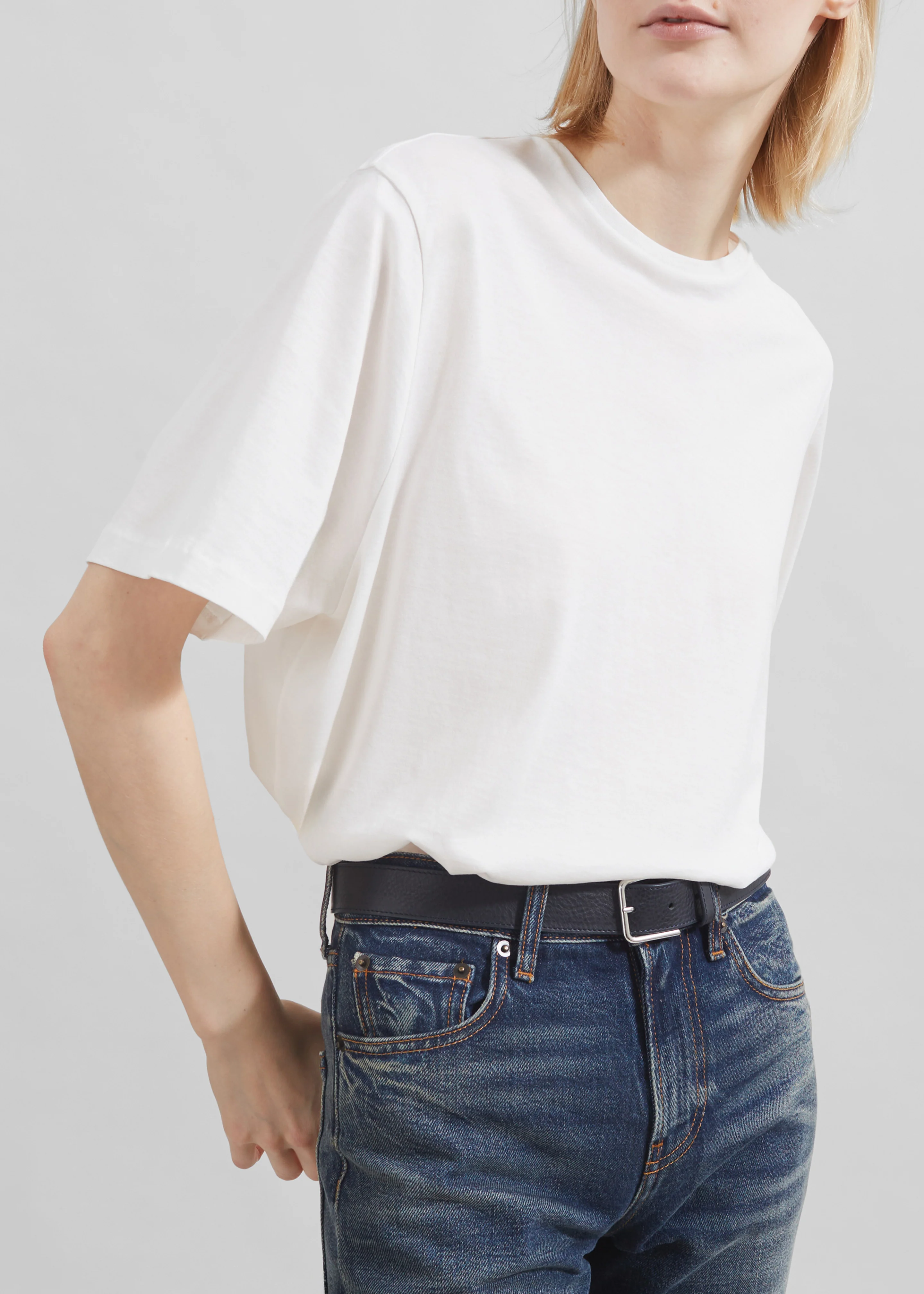 Harper Soft Organic T-Shirt - Off White - Image 3