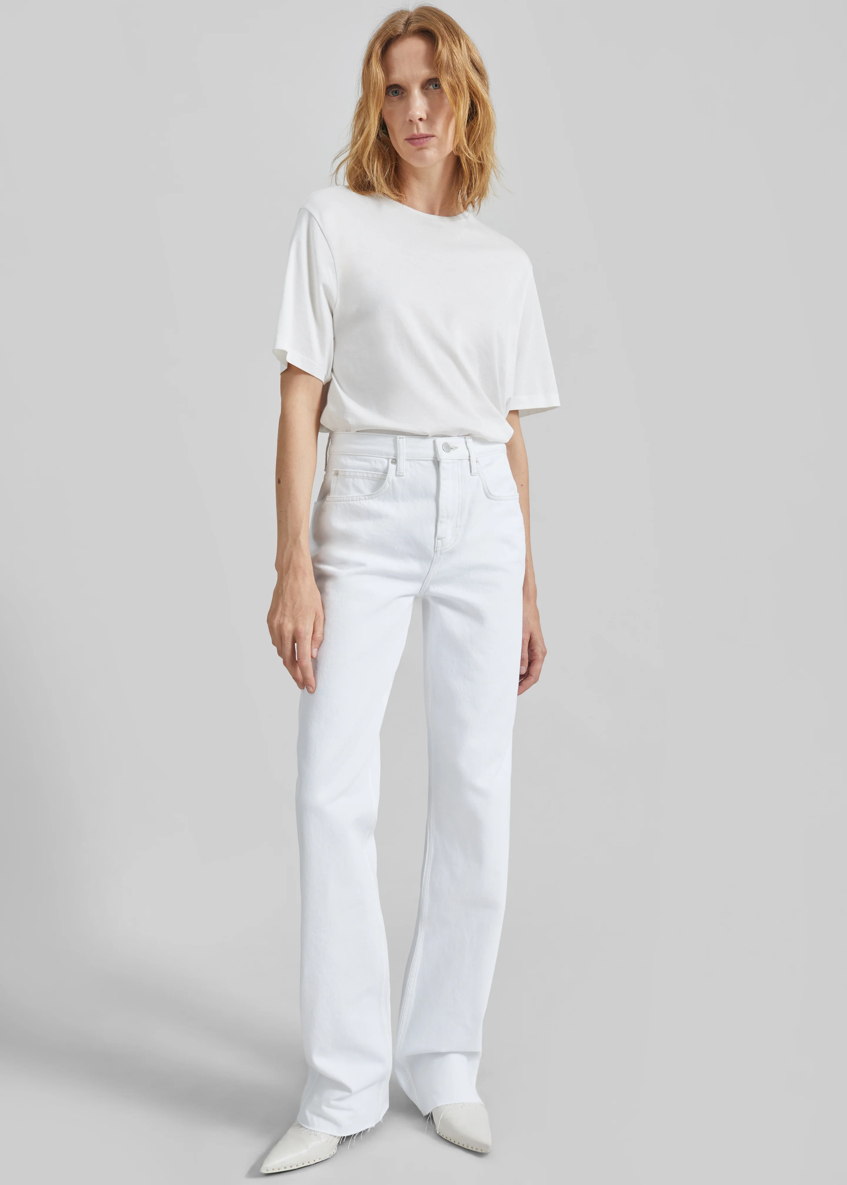 Harper Soft Organic T-Shirt - Off White - Image 4