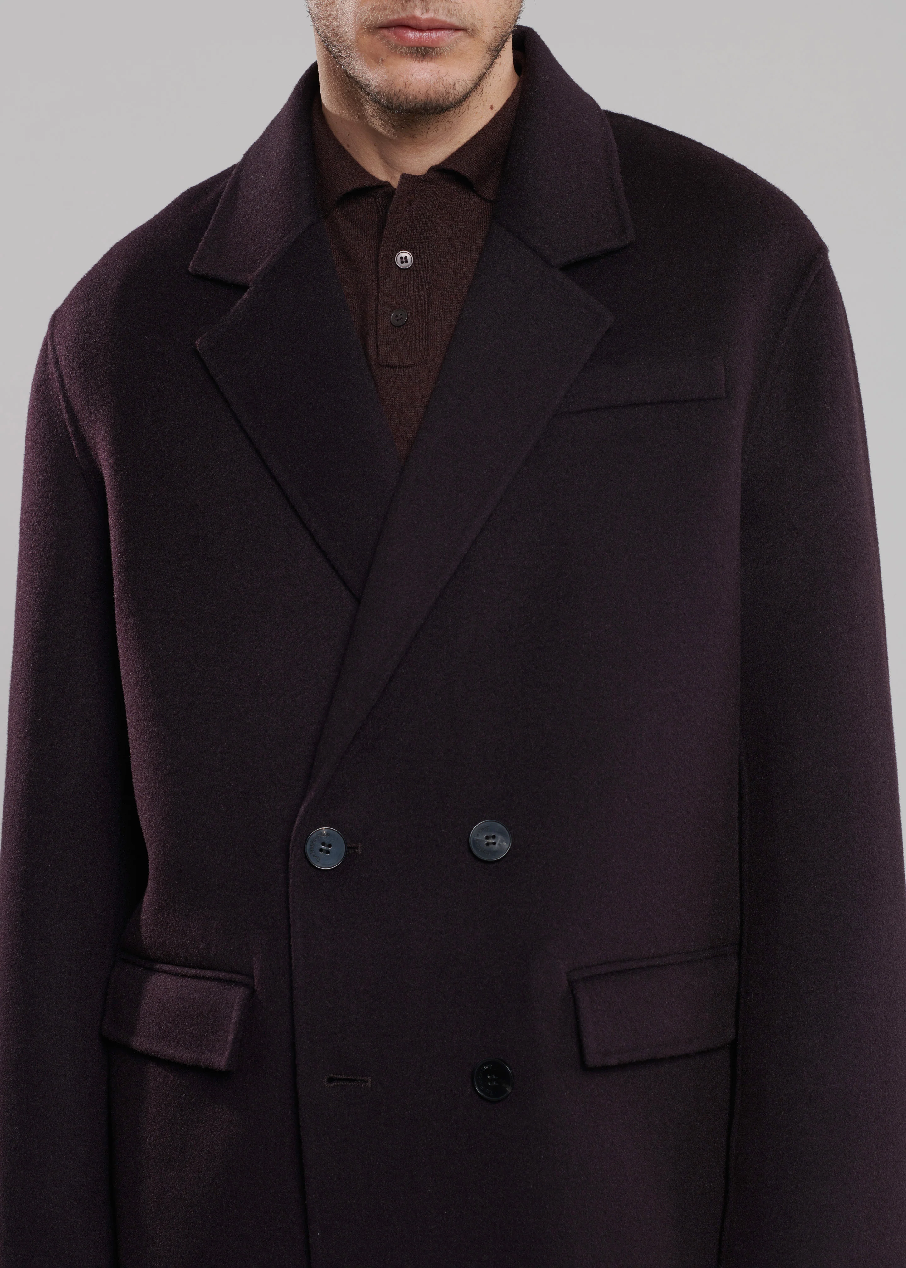 Harry Wool Blazer - Dark Plum - Image 3