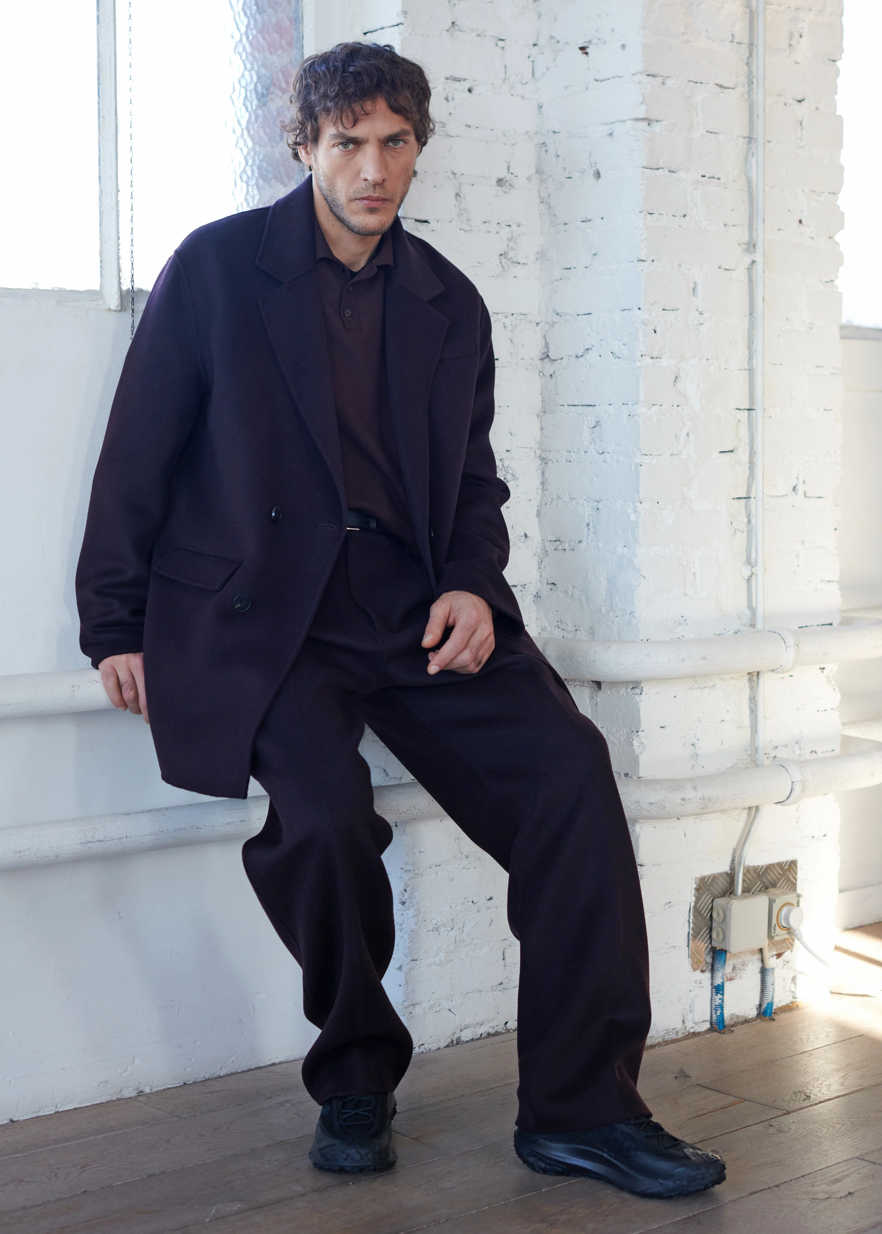 Harry Wool Blazer - Dark Plum - Image 8