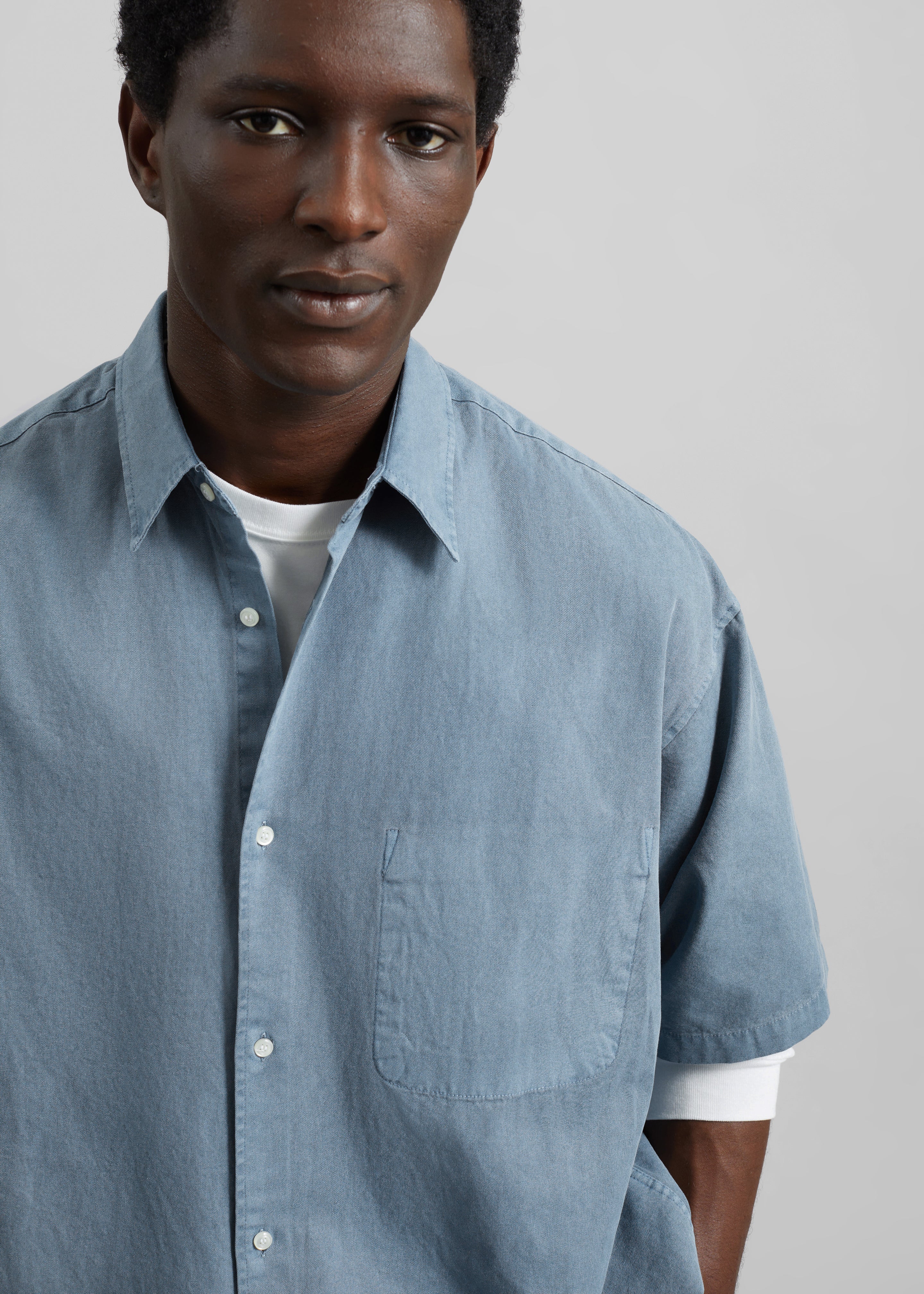 Havre Button Down Shirt - Blue - Image 3