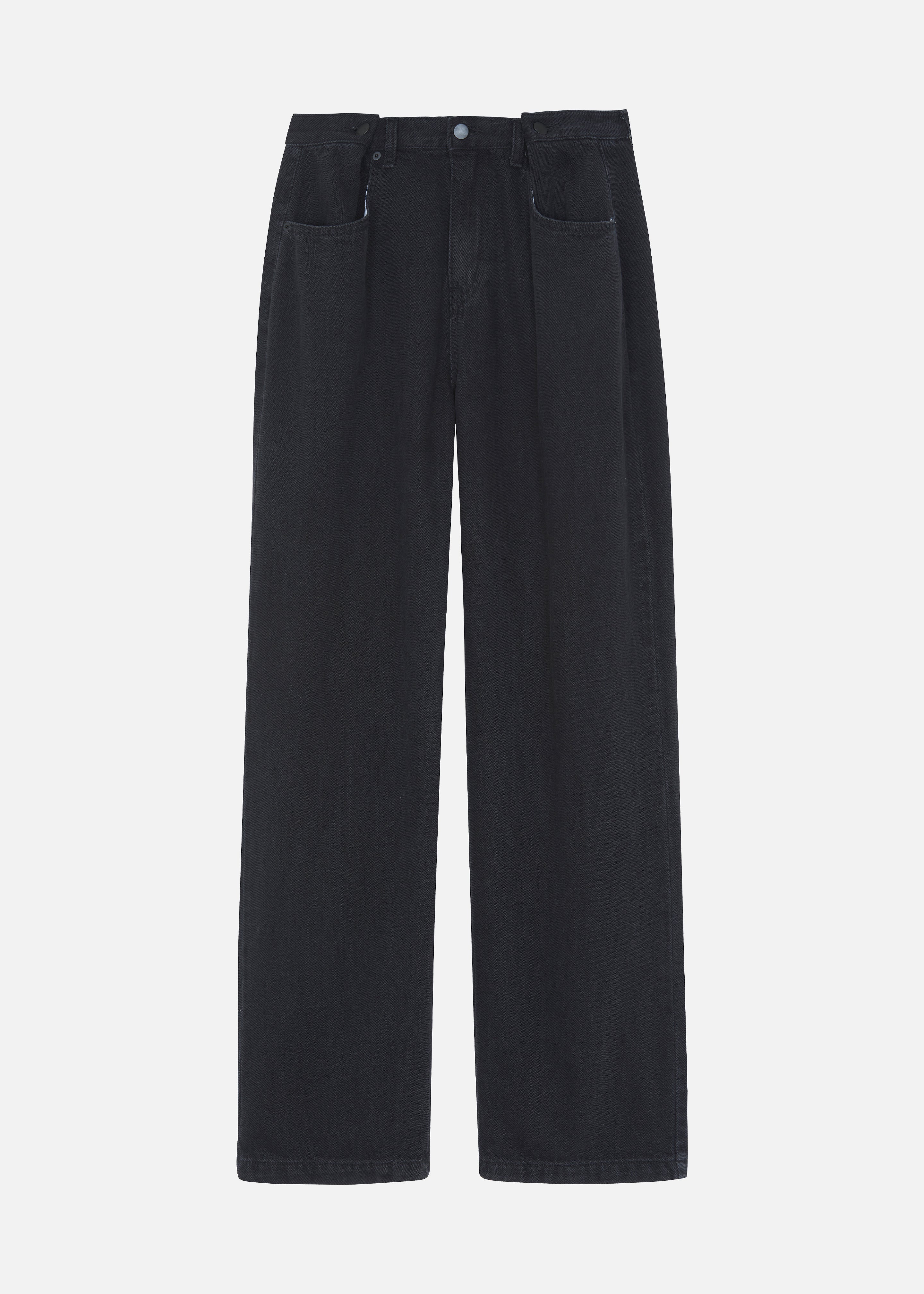 Hayla Denim Pants - Black Wash - Image 10