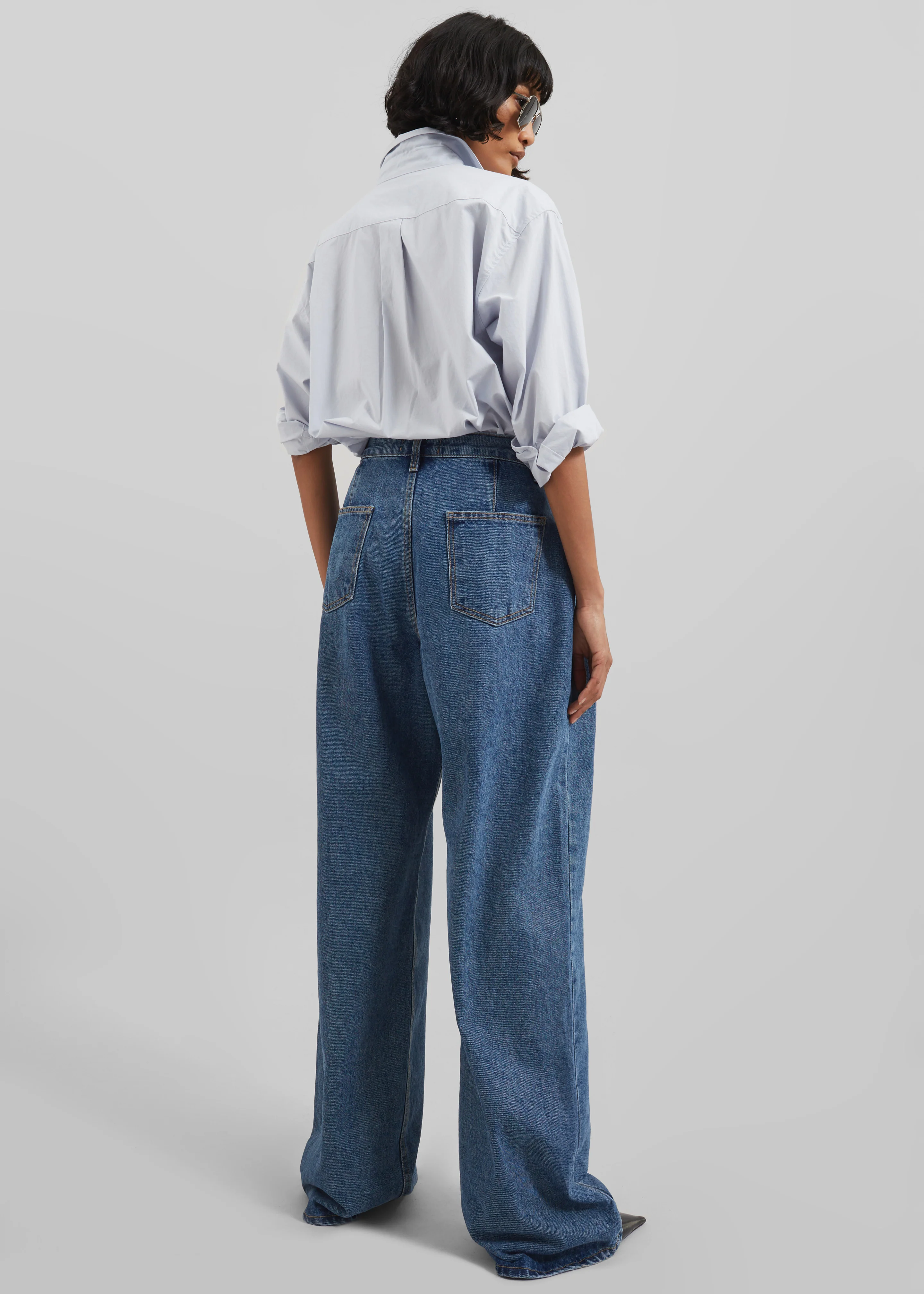 Hayla Denim Pants - Medium Wash - Image 11