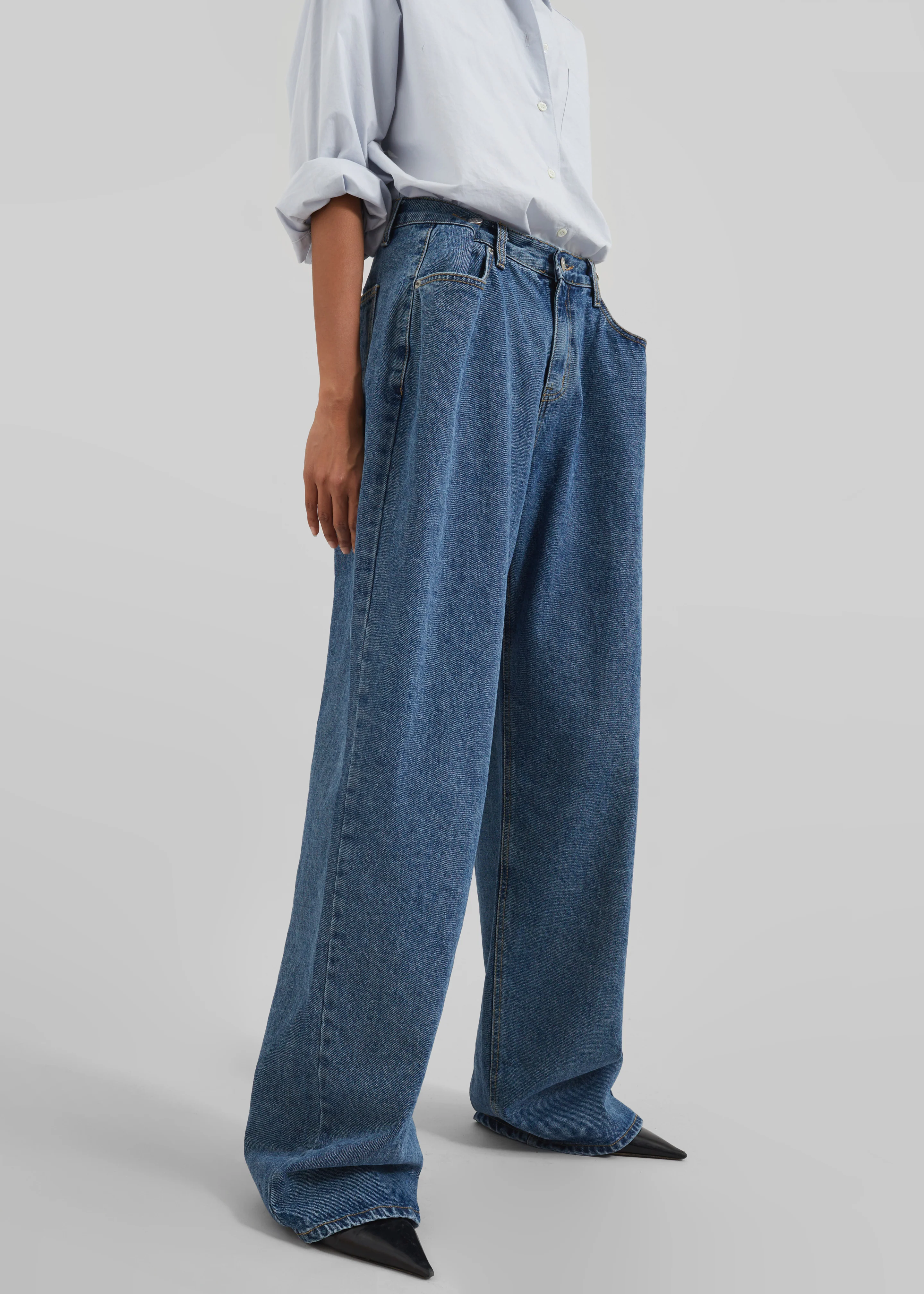 Hayla Denim Pants - Medium Wash - Image 2
