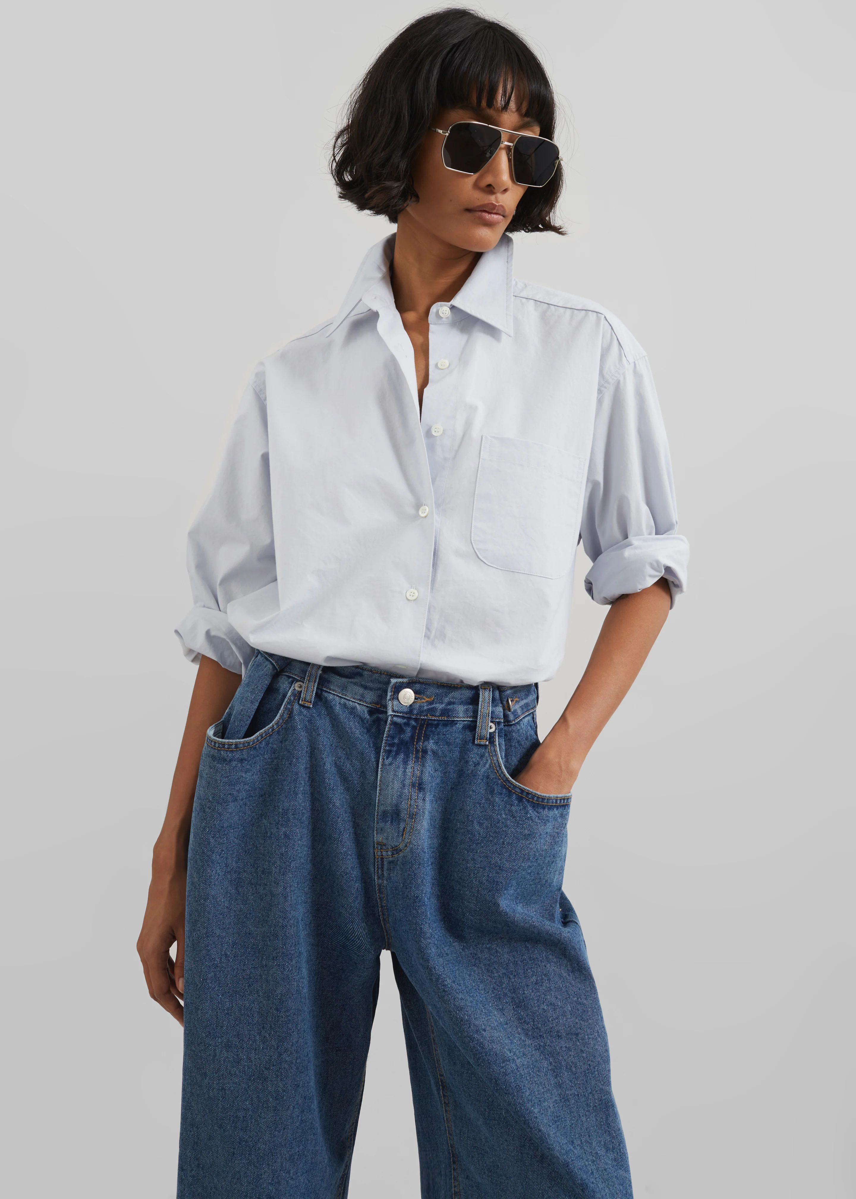 Hayla Denim Pants - Medium Wash - Image 6