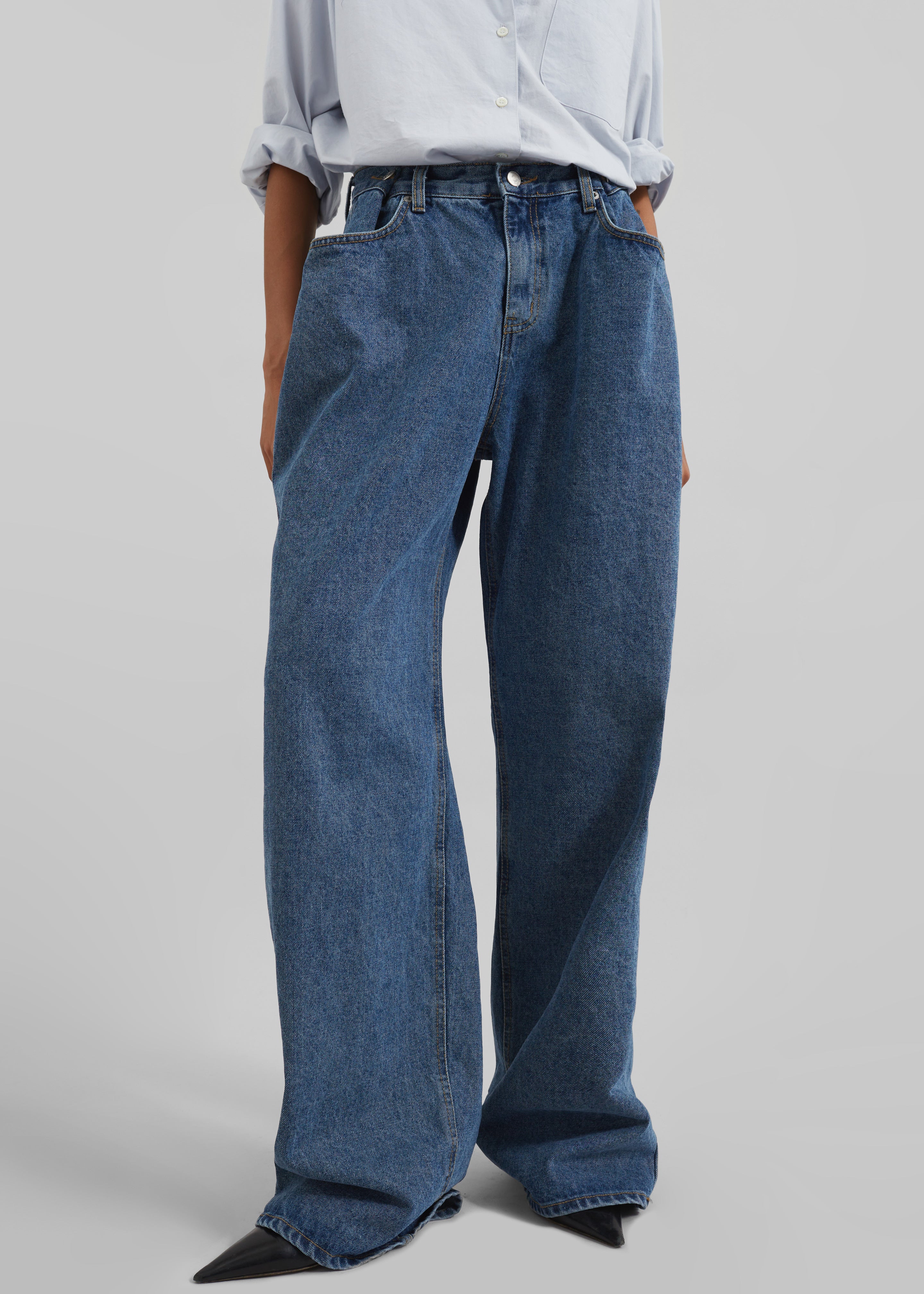 Hayla Denim Pants - Medium Wash - Image 7