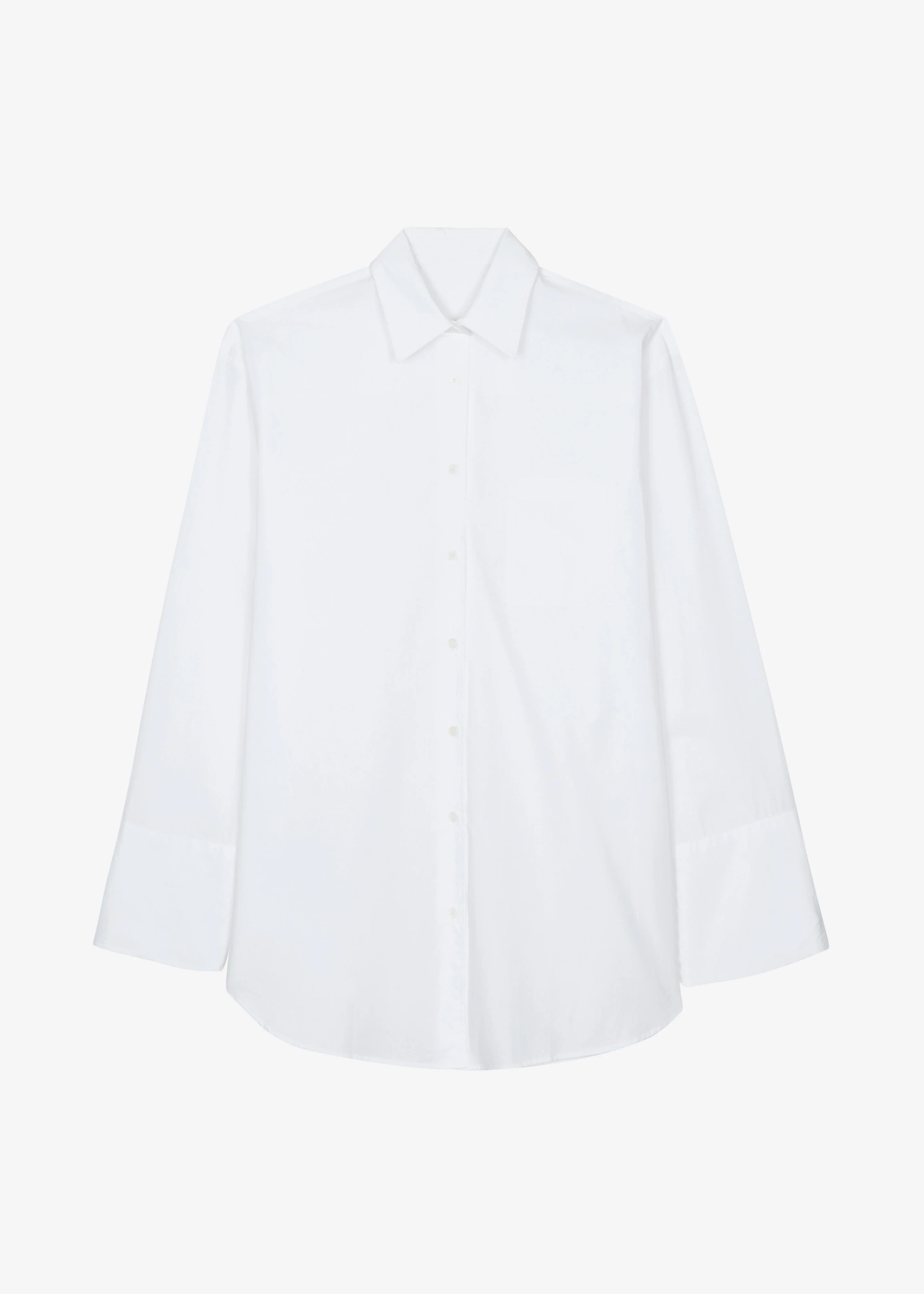 Helen Organic Cotton Long Shirt - White - Image 7