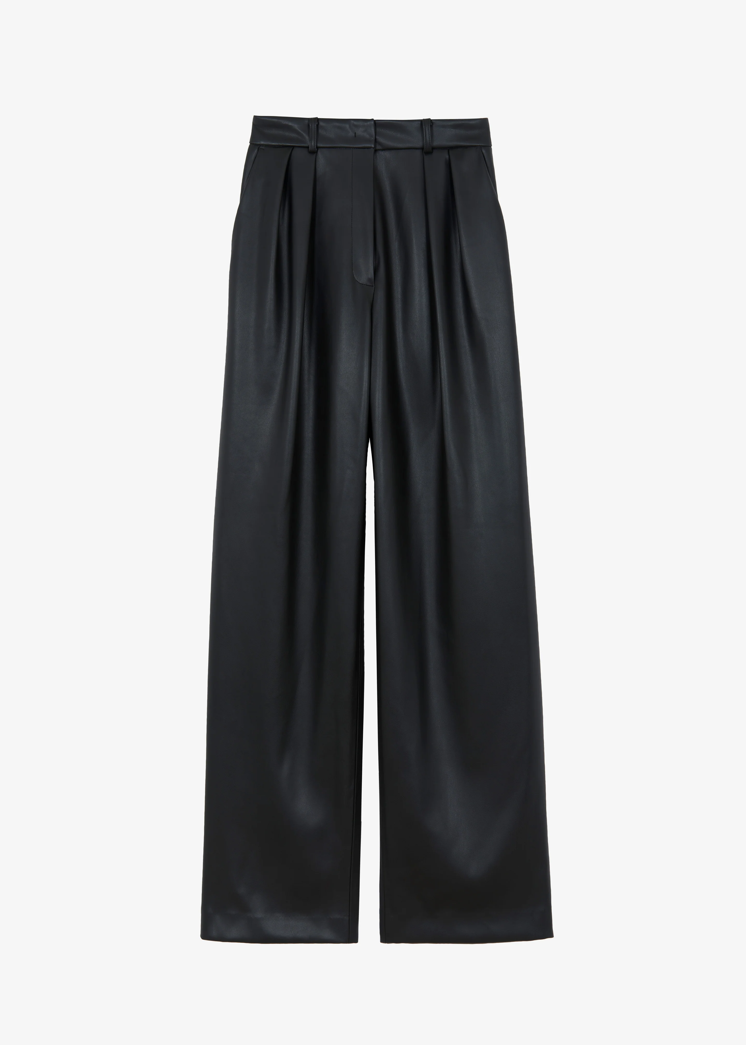 Helsinki Faux Leather Pants - Black - Image 15