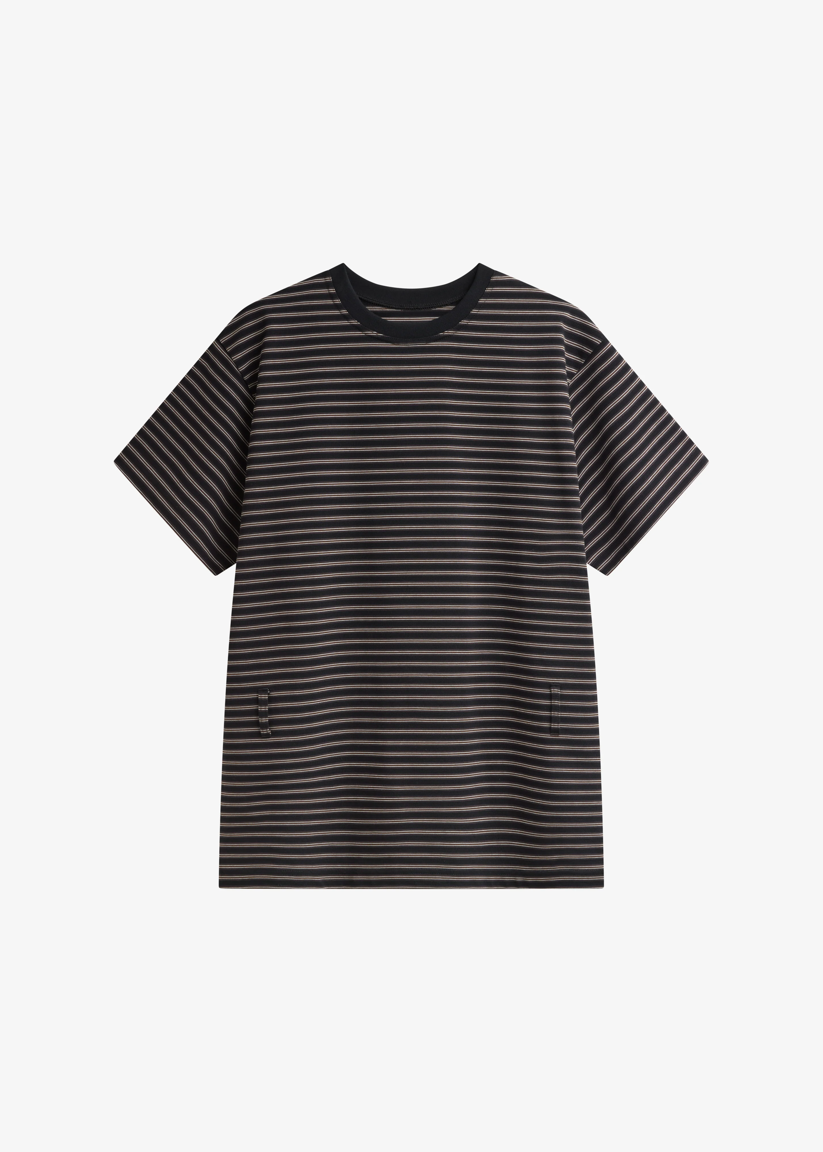 Hemse T-Shirt Dress - Black Multi Stripe - Image 7