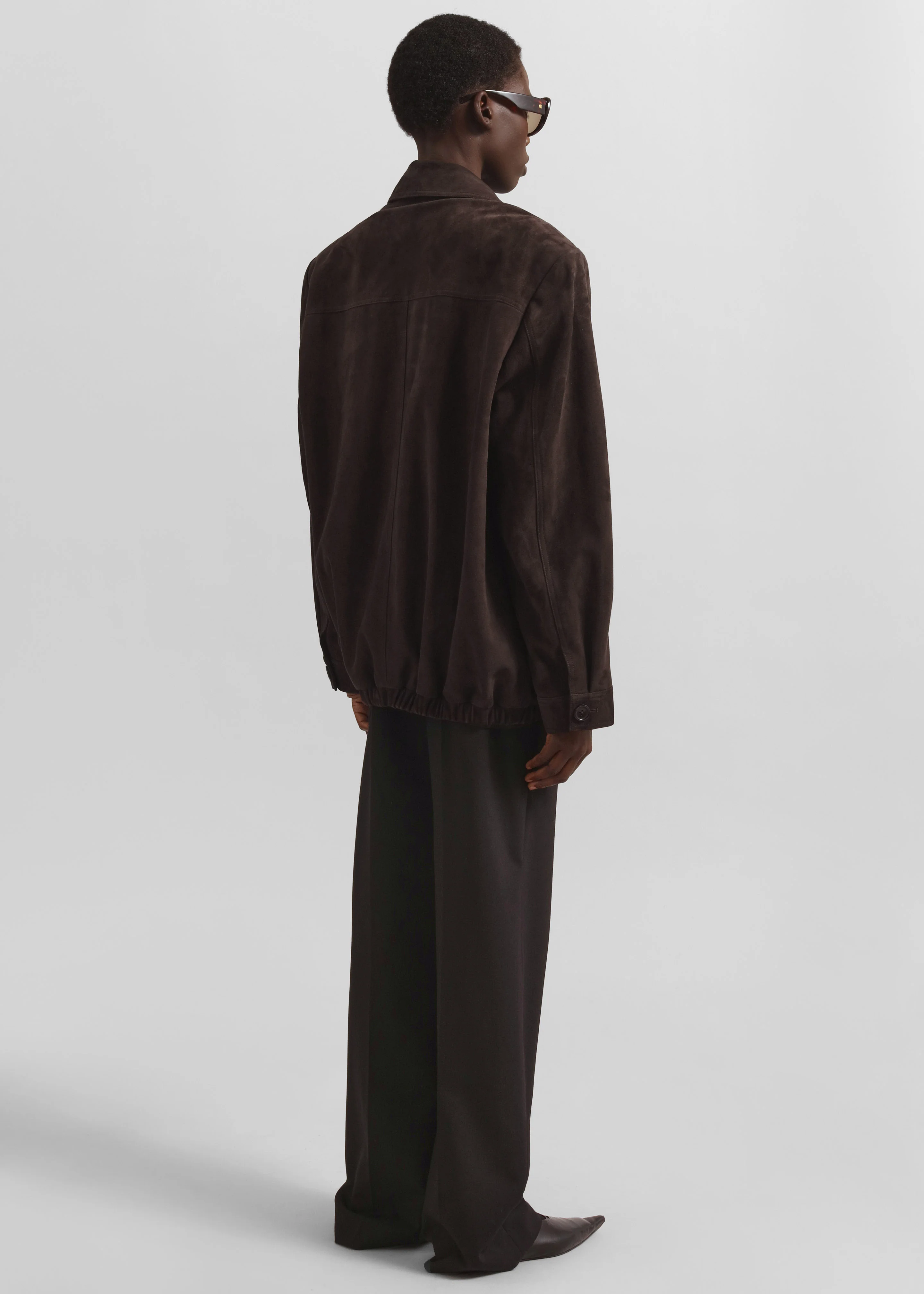 Hester Faux Suede Jacket - Brown - Image 6