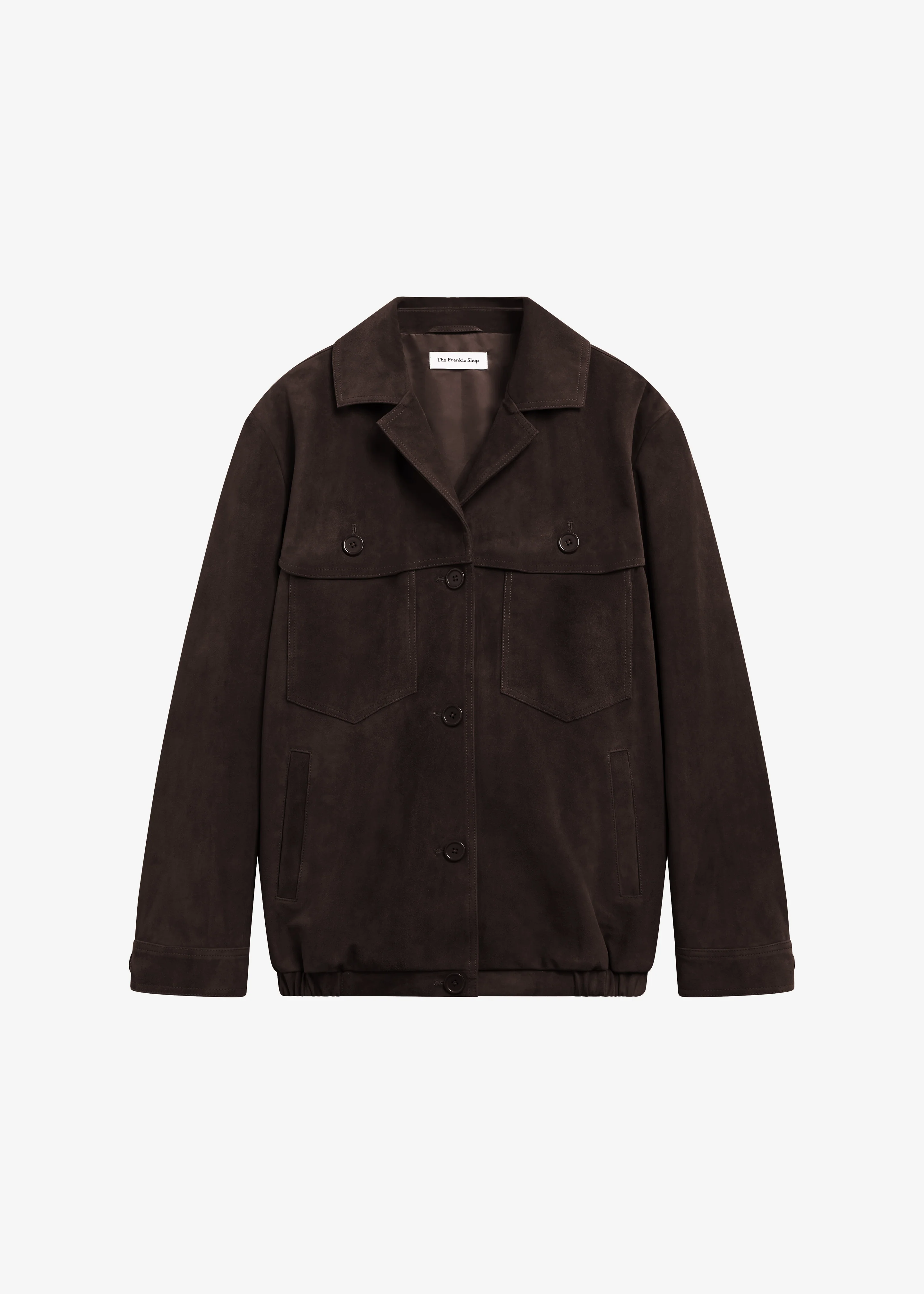 Hester Faux Suede Jacket - Brown - Image 7