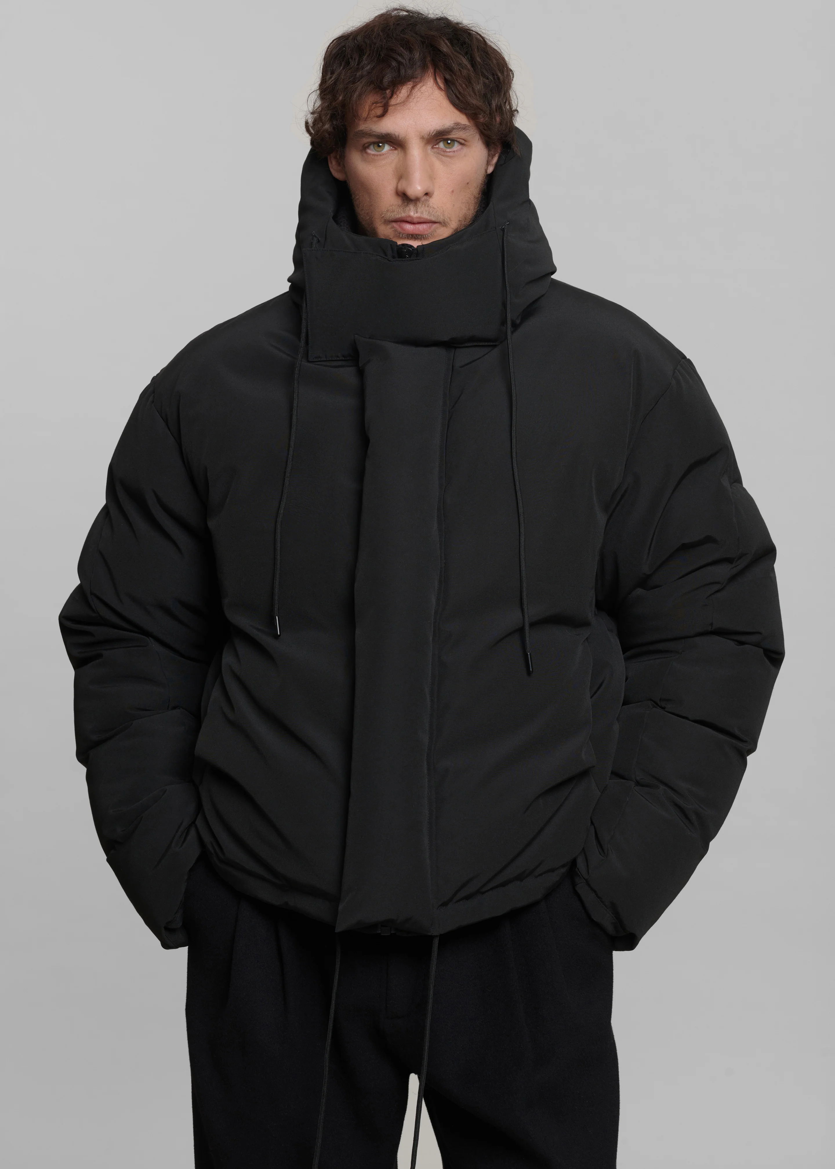 Holden Puffer Jacket - Black - Image 3