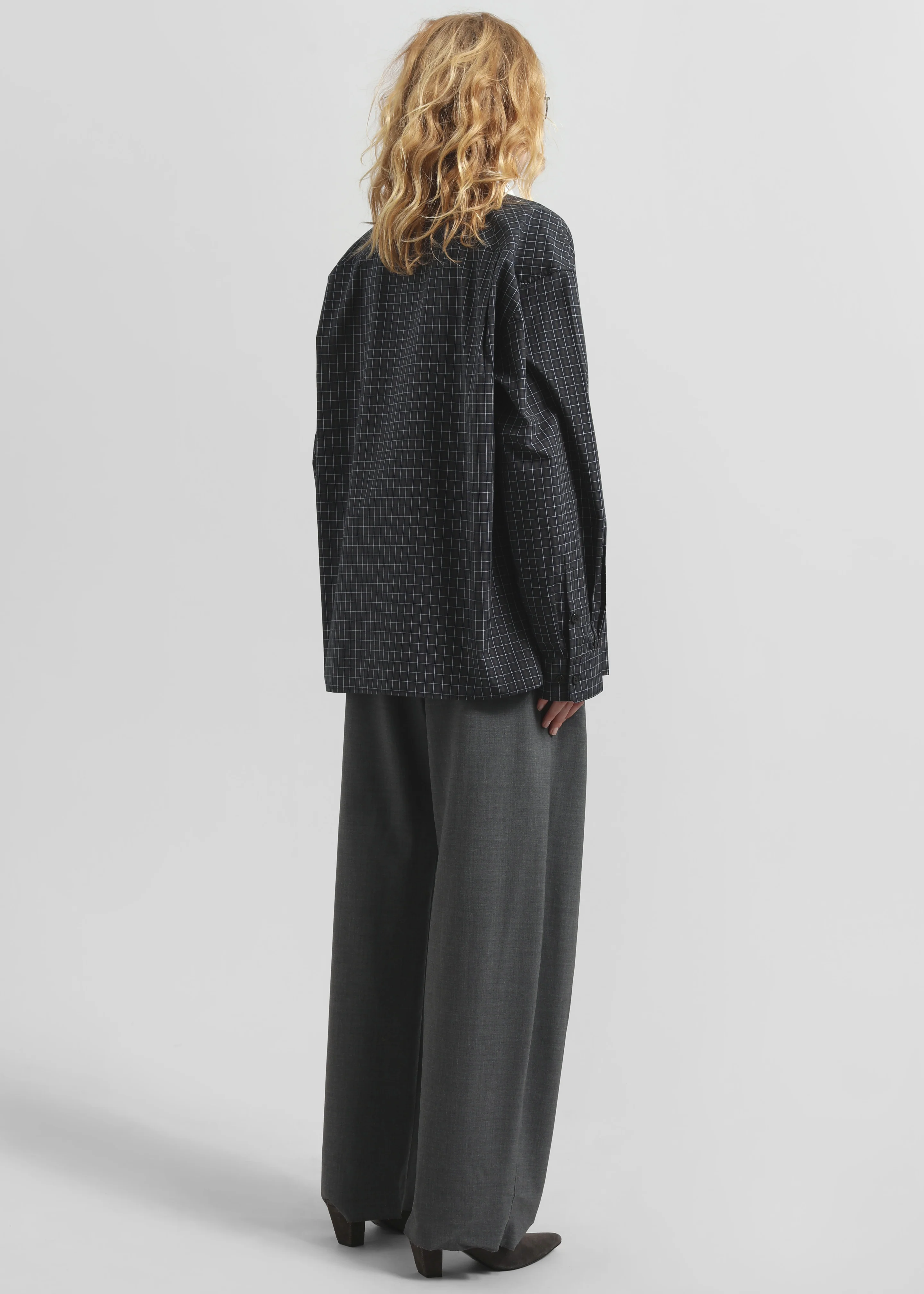 Hylan Checked Shirt - Dark Grey - Image 12