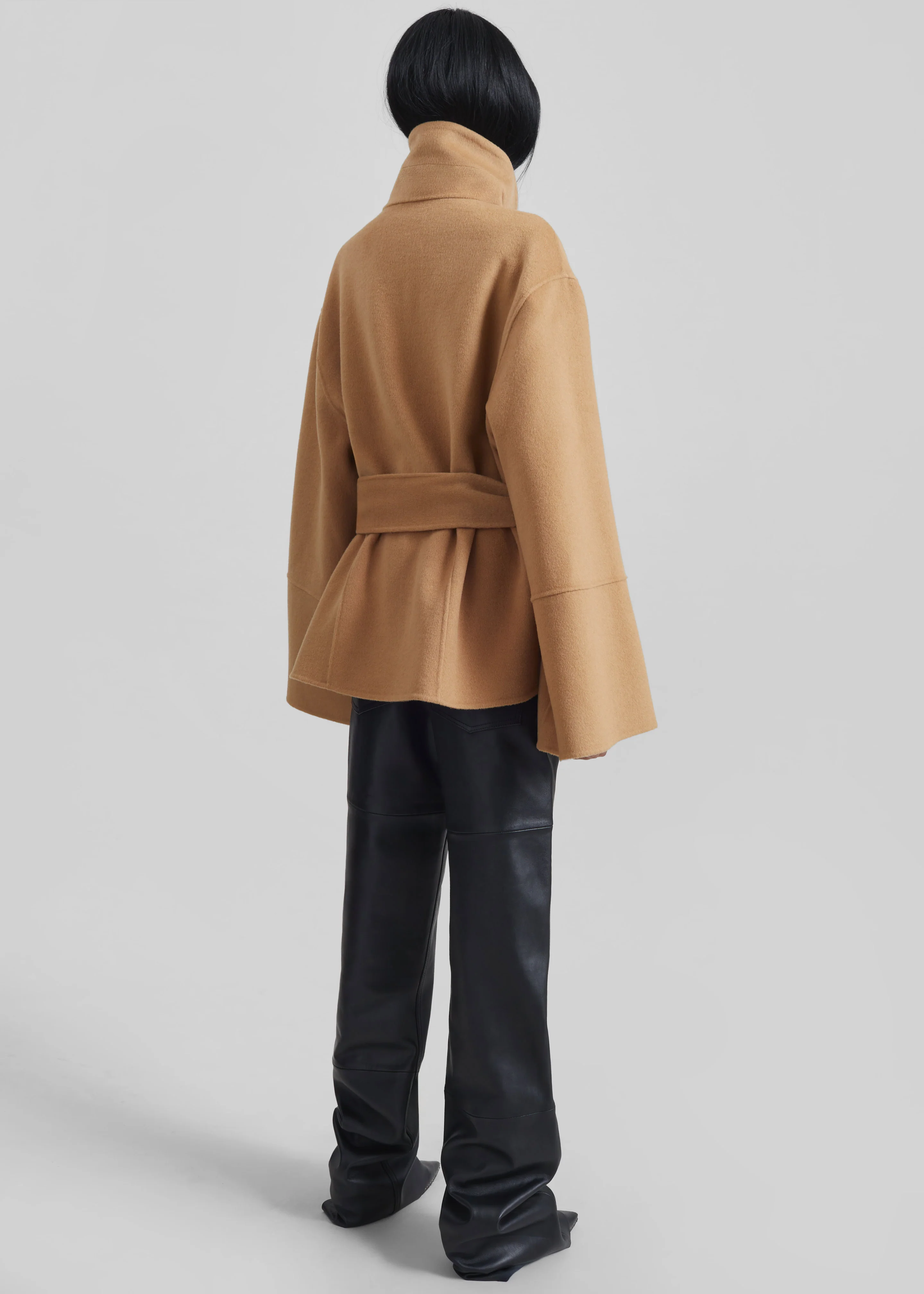 Imphal Belted Wool Jacket - Camel - Image 10