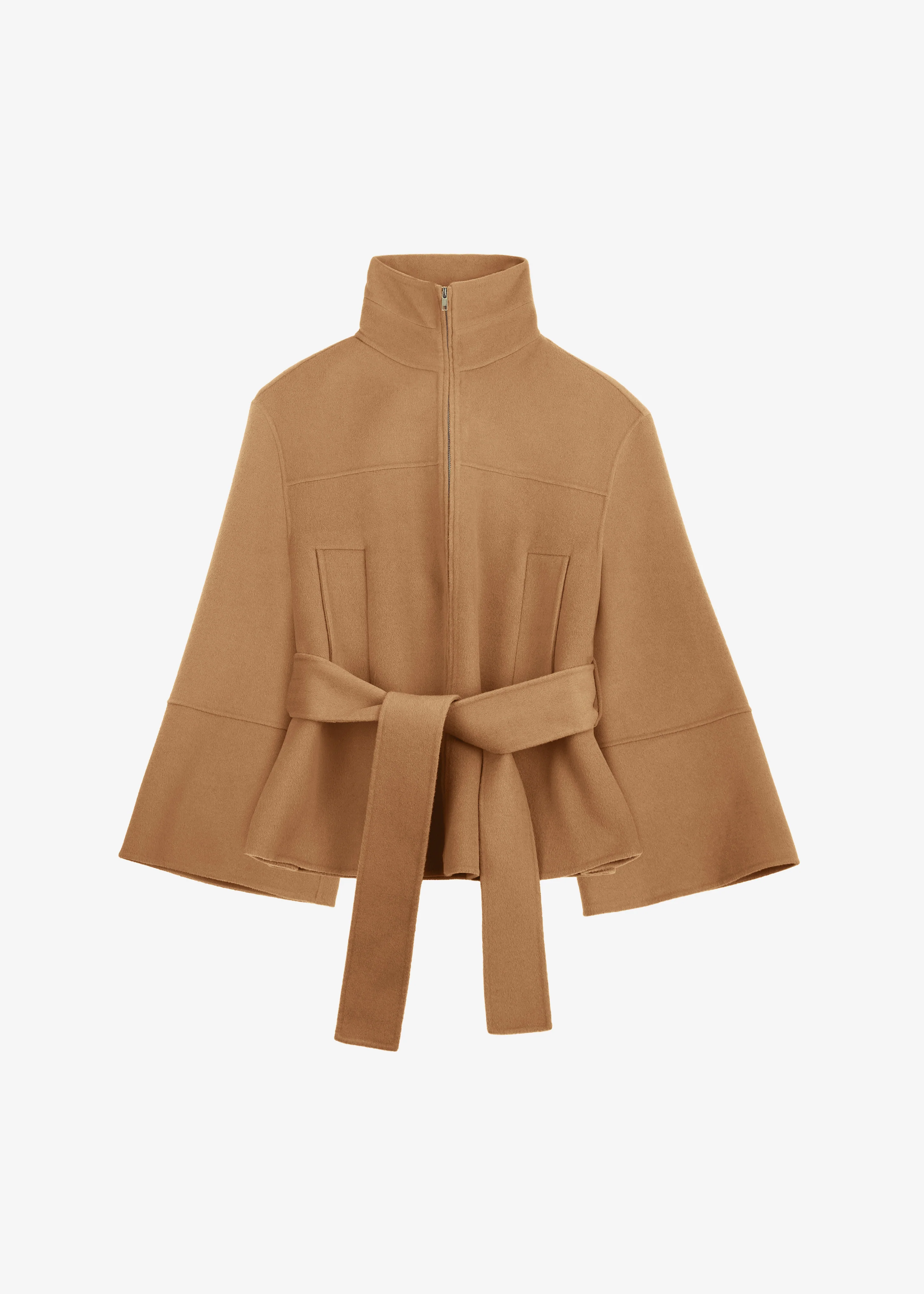 Imphal Belted Wool Jacket - Camel - Image 11